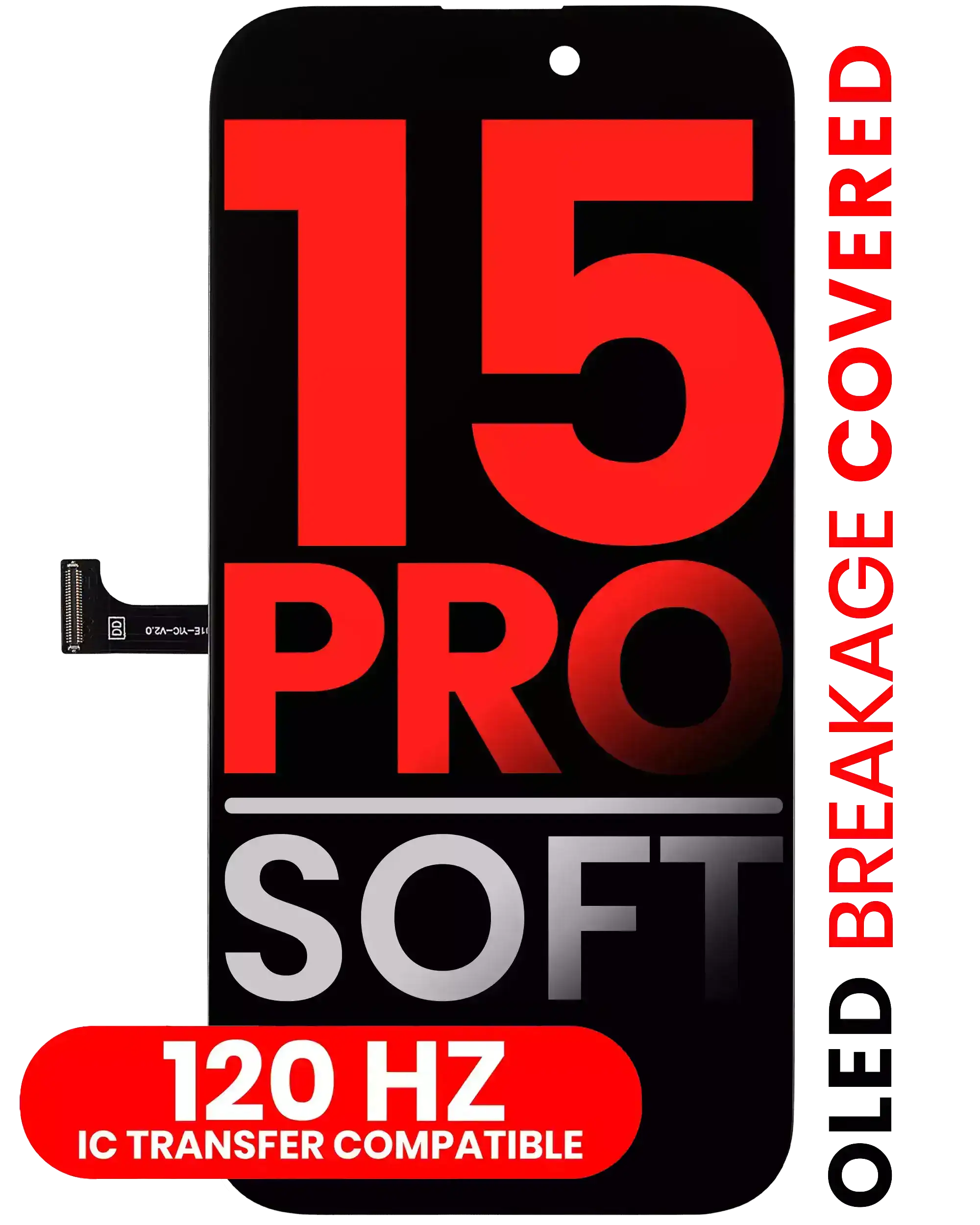 İphone 15 Pro ile Uyumlu OLED Ekranı(Satış Sonrası Pro: XO7 Soft) (120HZ)