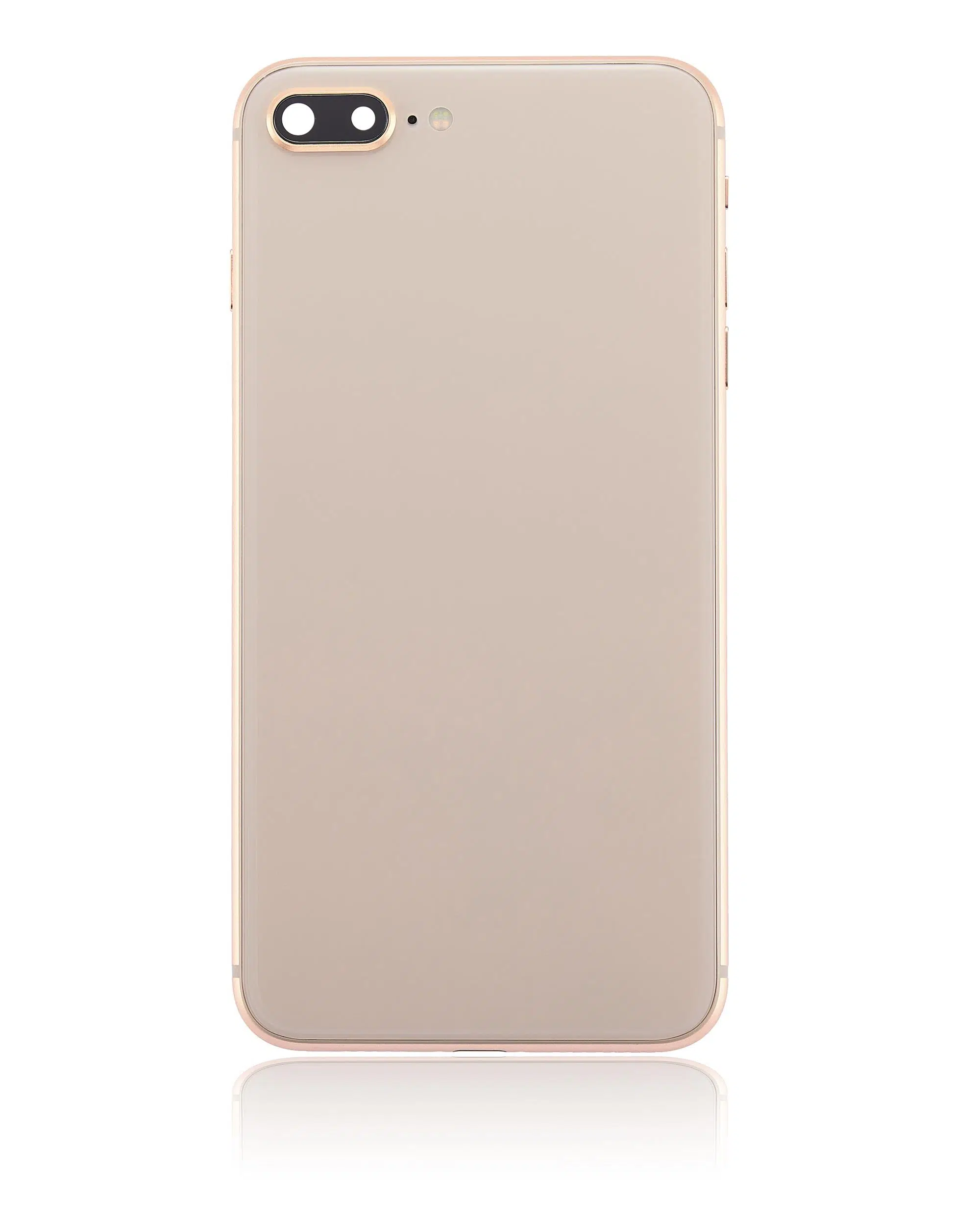 İphone 8 Plus İle Uyumlu Kasa Kapak Set Gold İçi Boş (Logolu) 1/1 Kasa