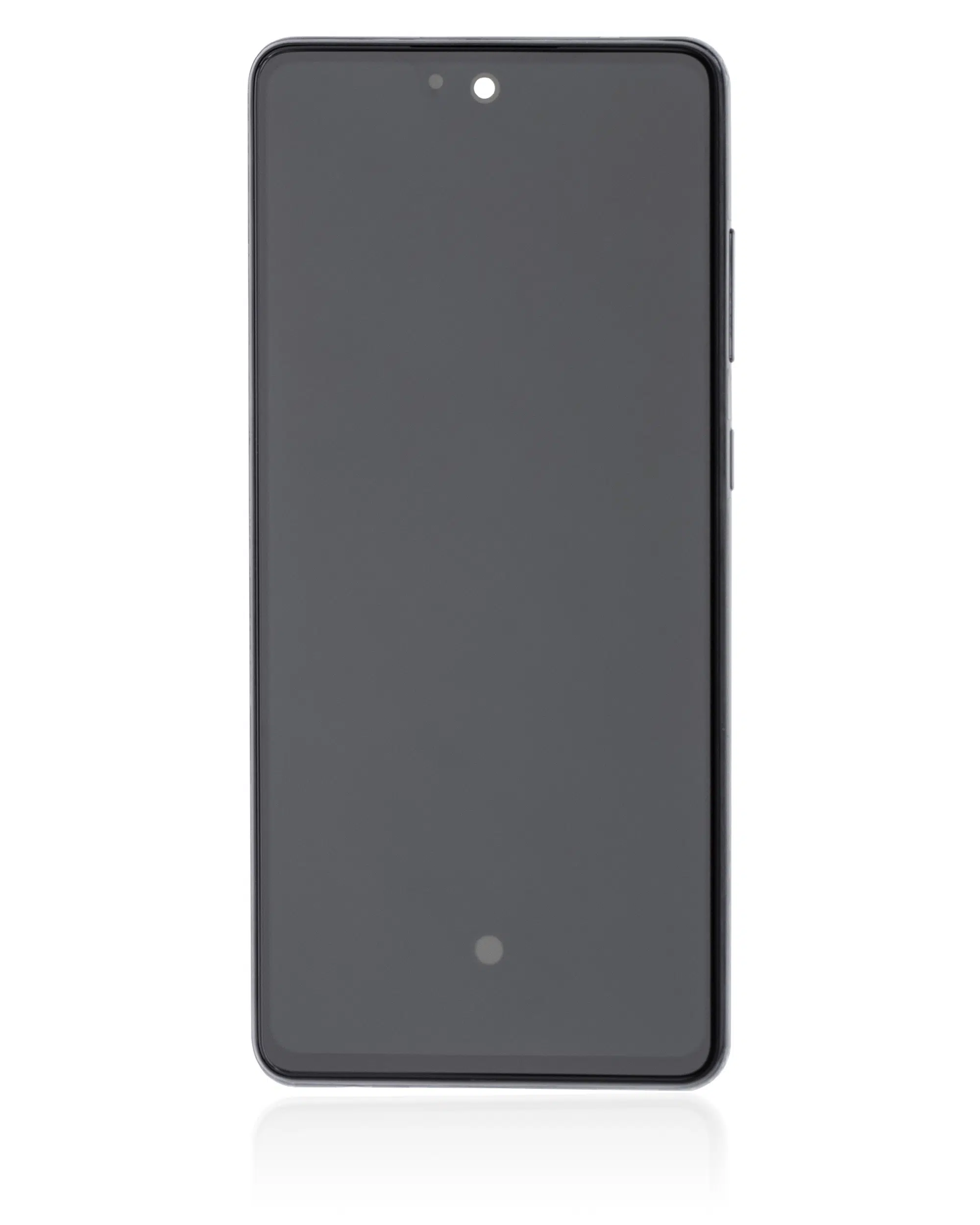 Samsung A72 (A725 / 2021) (Awesome Black) İle Uyumlu Çerçeveli Ekran Dokunmatil OLED