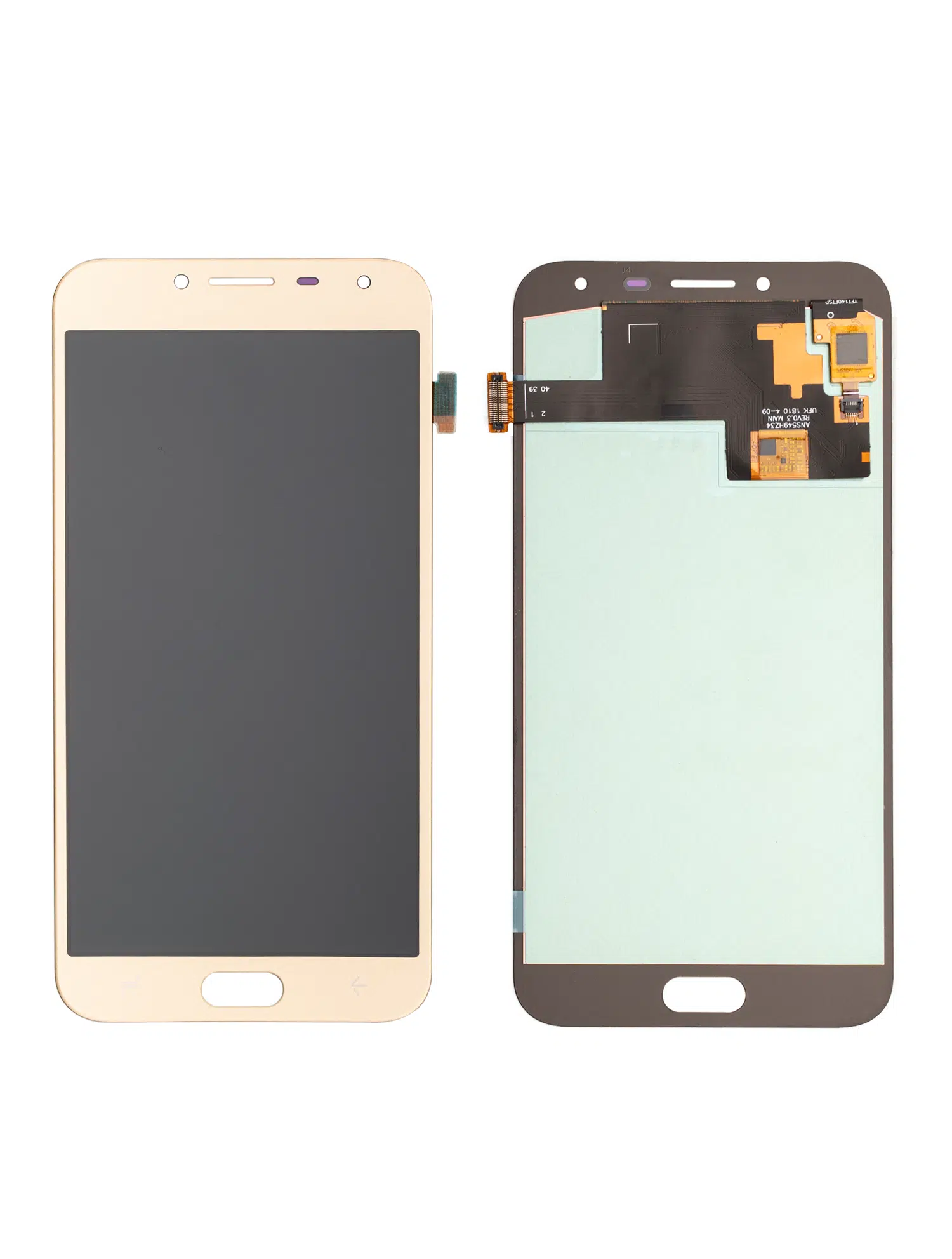 Çerçevesiz OLED Montajı Samsung Galaxy J4 (J400 / 2018) (Aftermarket Plus) (Altın) ile Uyumlu 