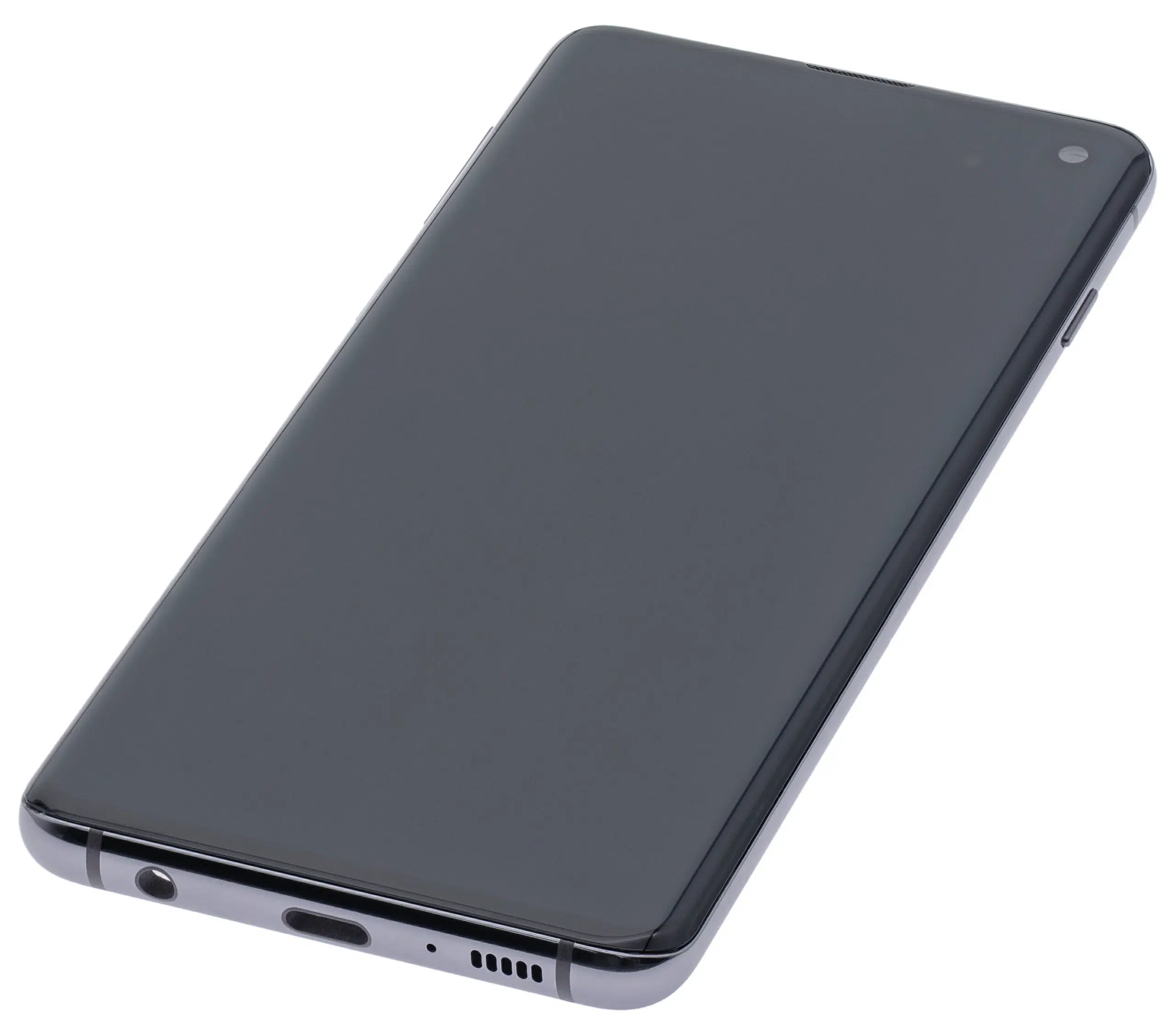 Samsung Galaxy S10 İle Uyumlu Ekran Dokunmatik Çerçeveli (Prizma / Seramik Siyah)