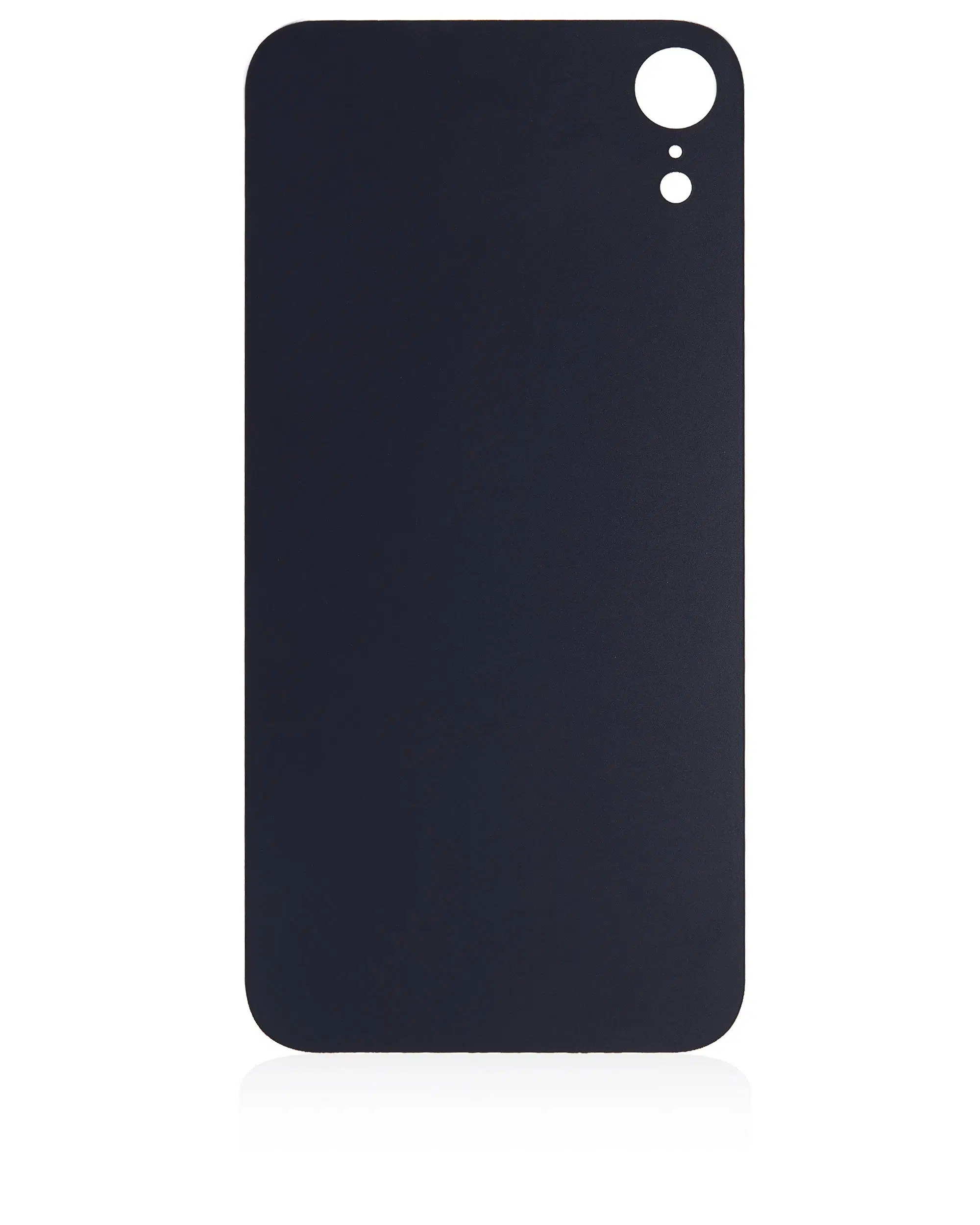 İphone XR İle Uyumlu Arka Cam Beyaz (Logolu / Büyük Kamera Deliği)