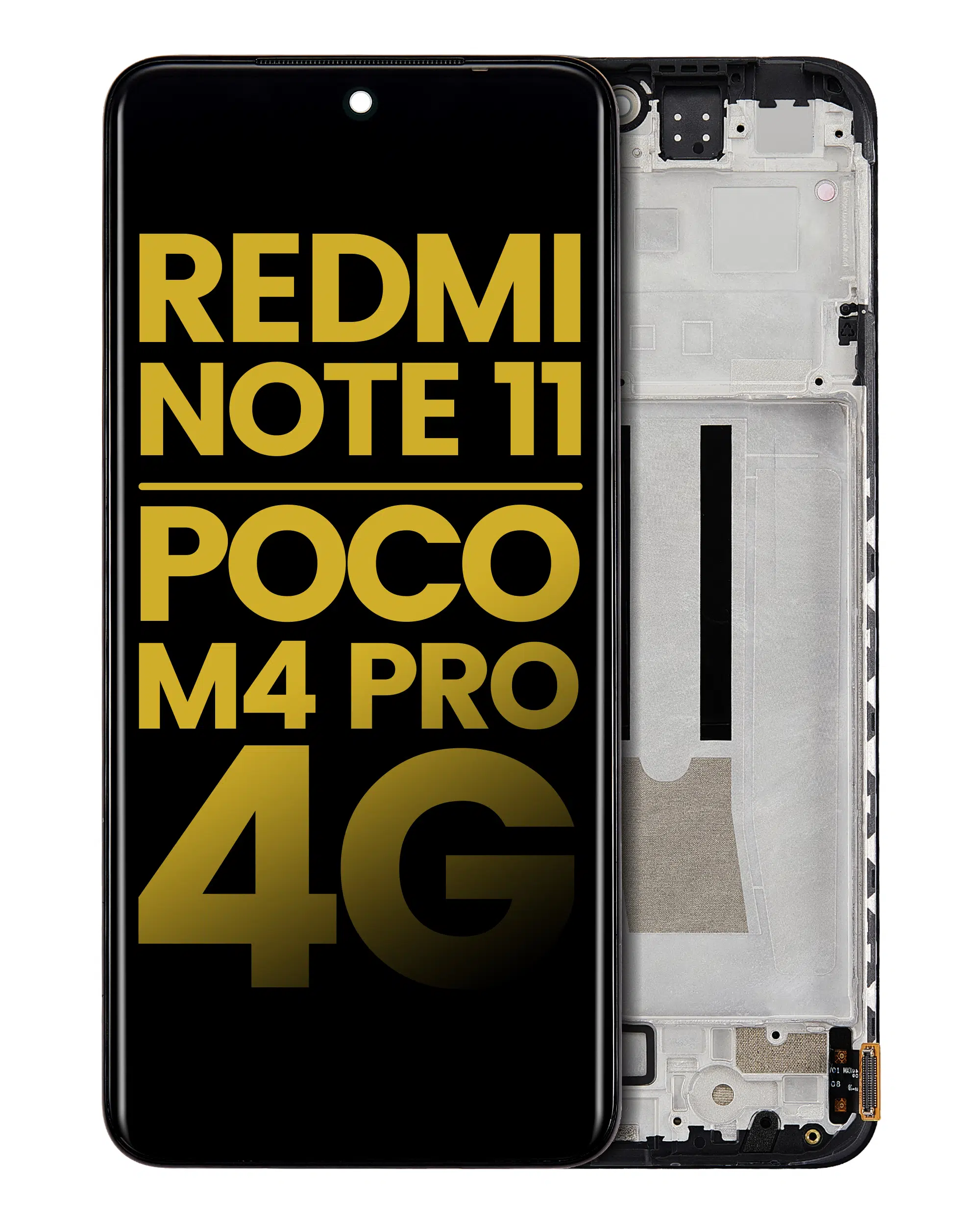 Xiaomi Redmi Note 11 İle Uyumlu Çerçeveli Ekran Dokunmatik (%100 Orijinal Ürün)