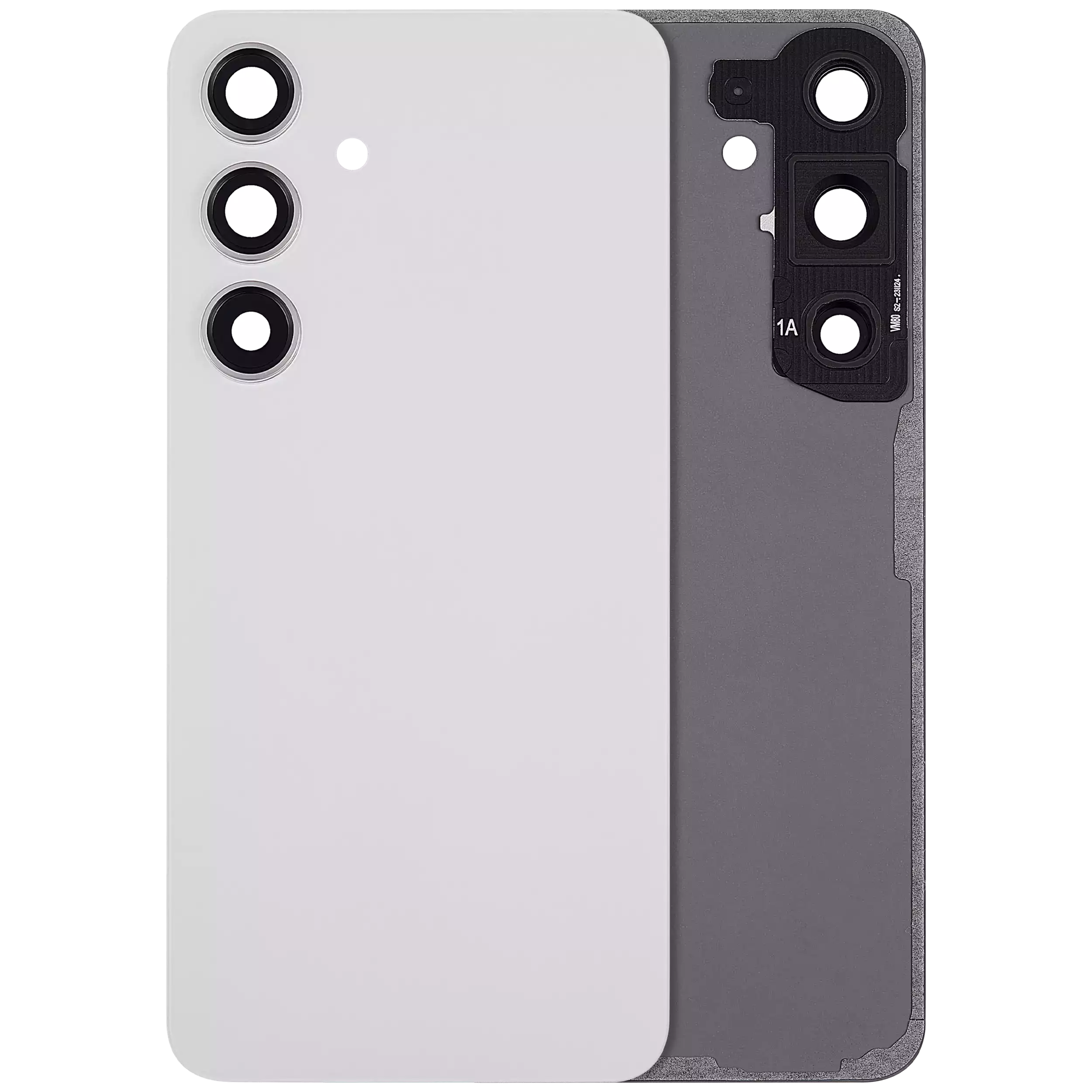 Samsung Galaxy S24 5G İle Uyumlu Kamera Lensli Arka Kapak Camı (Logosuz) (Aftermarket Plus) ... 