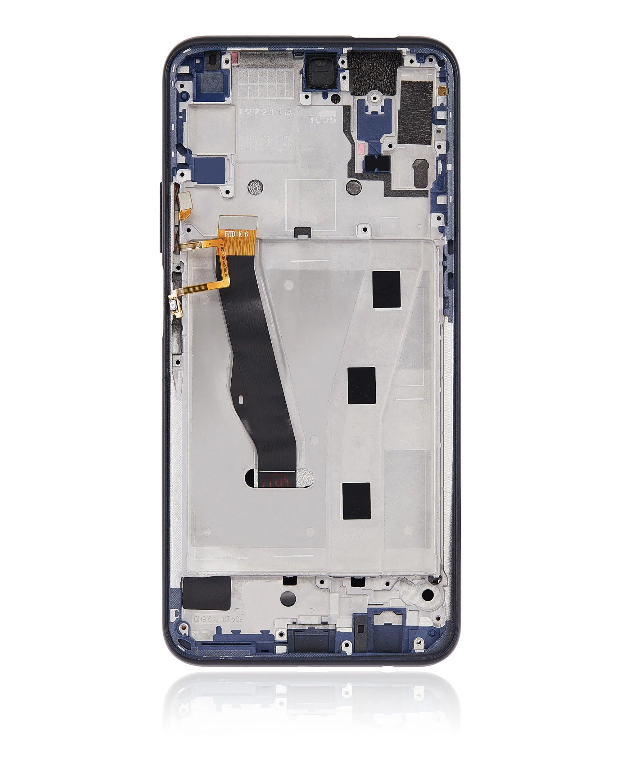 Huawei Y9s İle Uyumlu Çerçeveli Ekran Dokunmatik (Gece ​​Yarısı Siyahı)