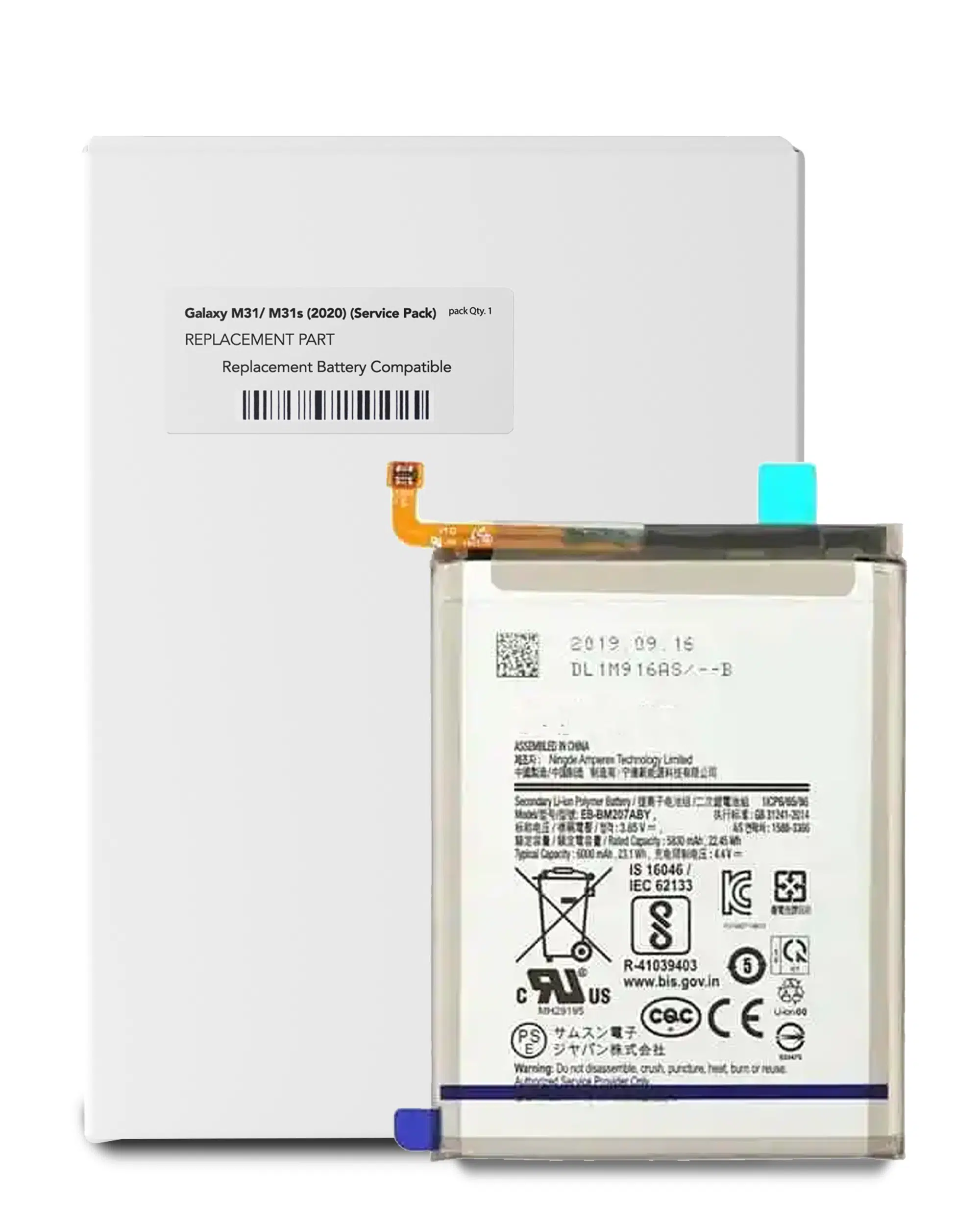 Samsung Galaxy M31 (M315 / 2020) / M31S (M317 / 2020) (EB-BM207A) İle Uyumlu Batarya Pil Garantili... 