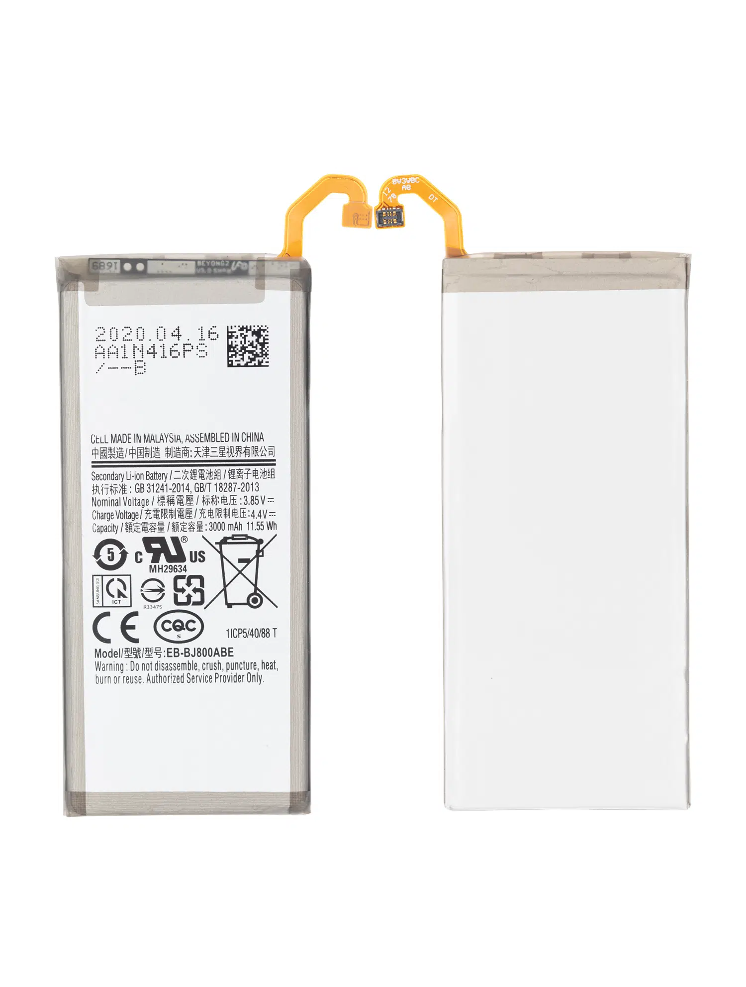 Samsung Galaxy J600 İle Uyumlu Batarya Pil (Logosuz %100 Orijinal Ürün) (J600 / 2018) (EB-BJ800ABE)