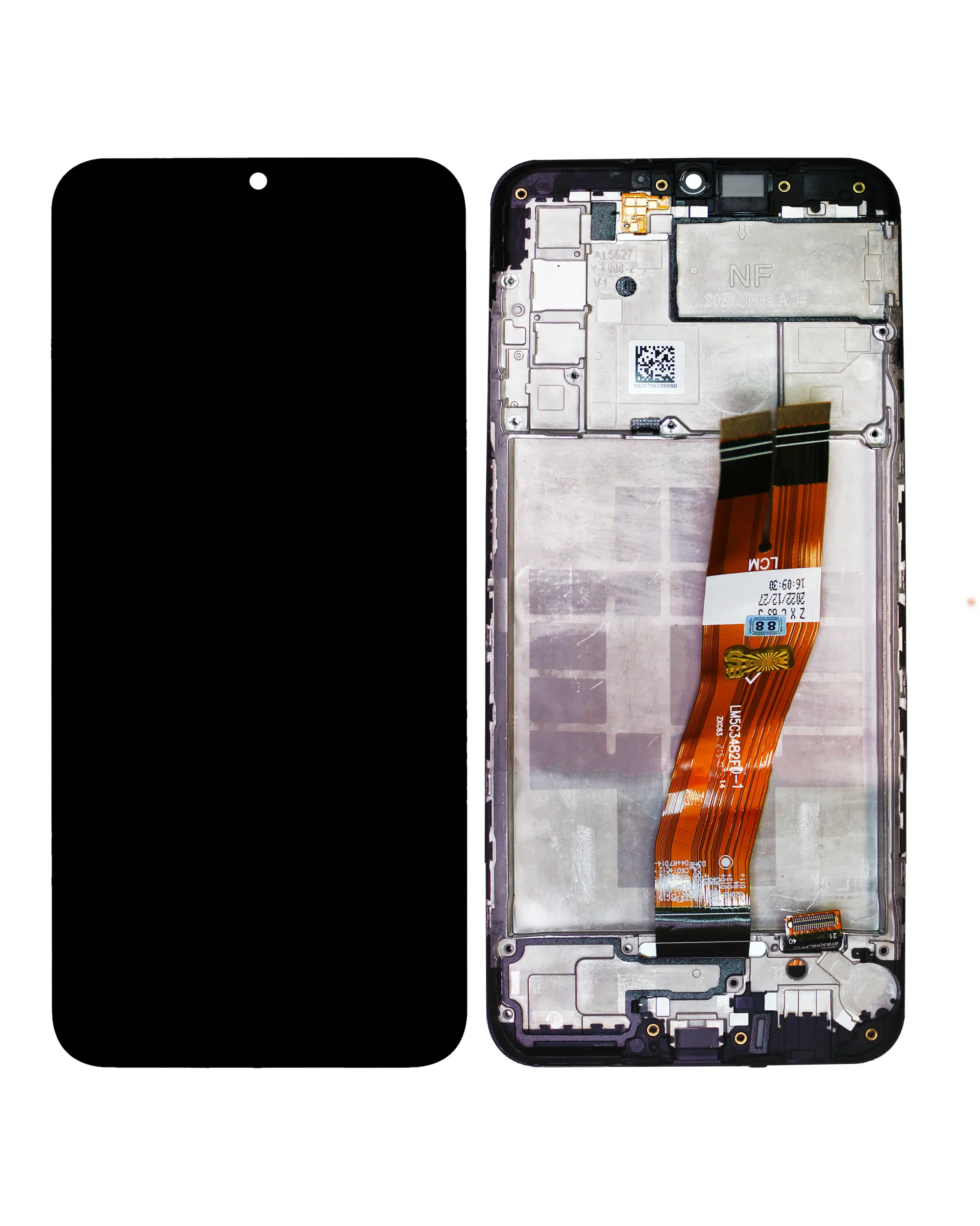 Samsung Galaxy A03s (A037F / A037G / 2021) (Tek Sim) (Tip) Uyumlu Çerçeveli LCD Düzeneği... 