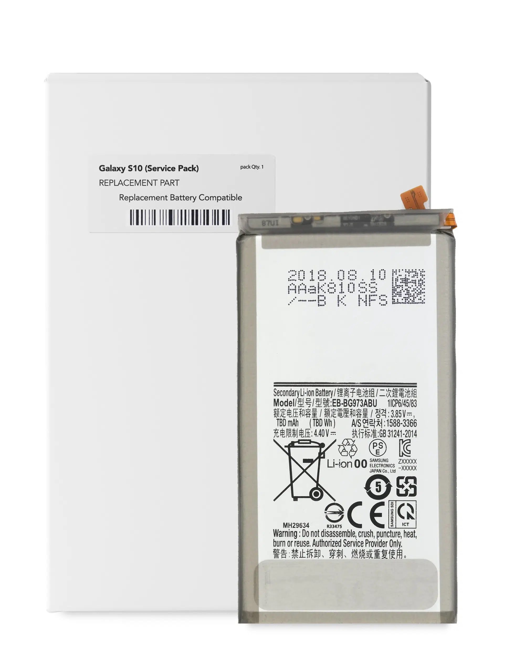 Samsung Galaxy S10 İle Uyumlu Batarya Pil (Logosuz %100 Orijinal Ürün)