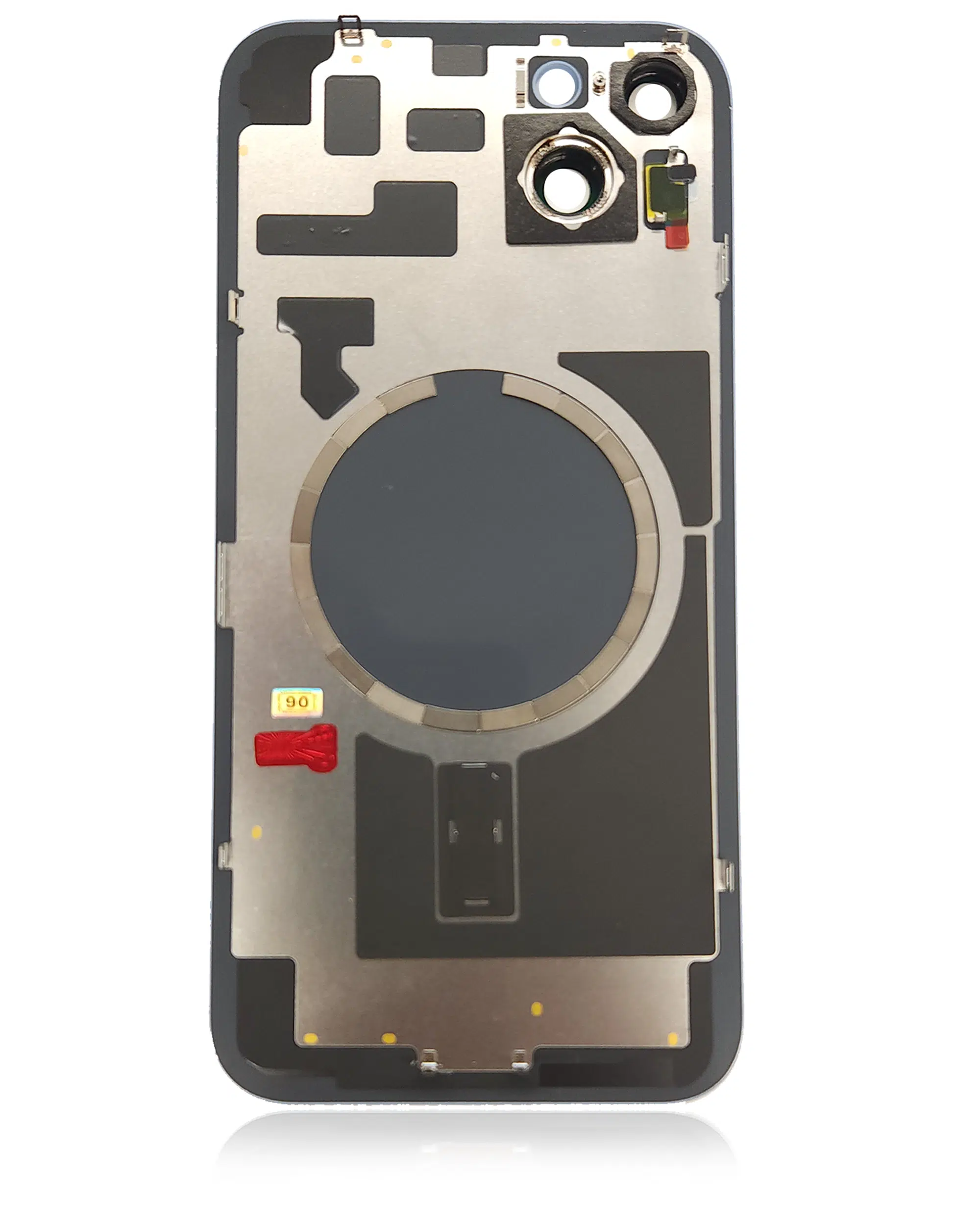 Arka Cam Çelik Plakalı MagSafe Mıknatıslı Önceden Takılmış İphone 14 Plus ile Uyumlu (Kullanılan OE...
