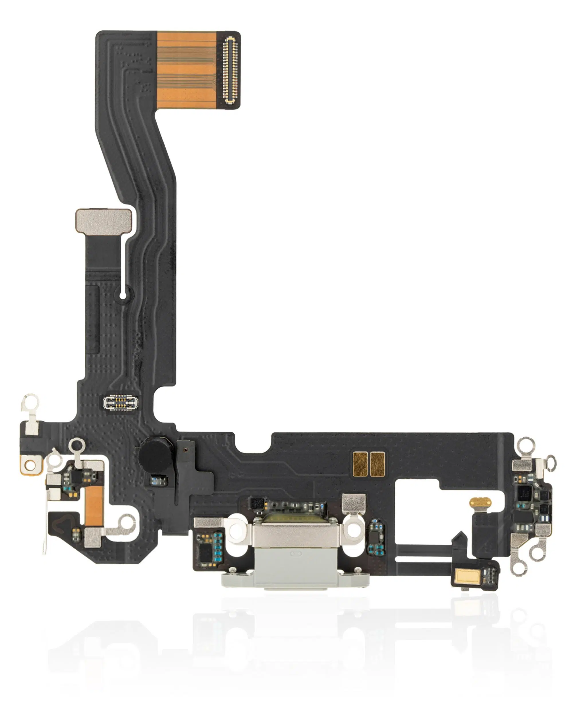 İphone 12/12 Pro ile Uyumlu Şarj Portu Filmi Kablo (Kullanılan OEM Çekme) (Gümüş) (%100 Orijinal Ürün)