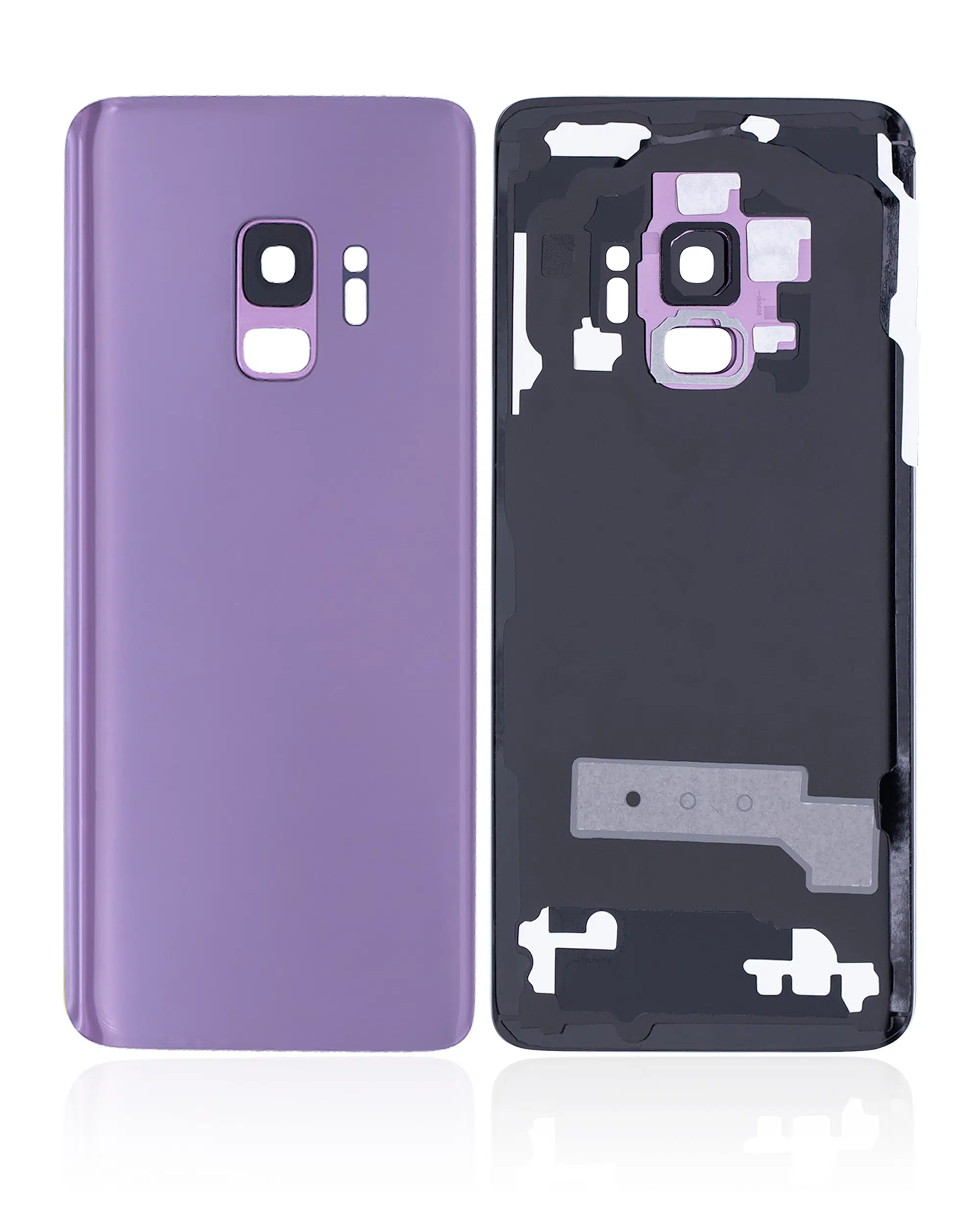Samsung Galaxy S9 İle Uyumlu Kamera Lensli Arka Kapak Camı (Logosuz) (Aftermarket Plus) (Küçük... 