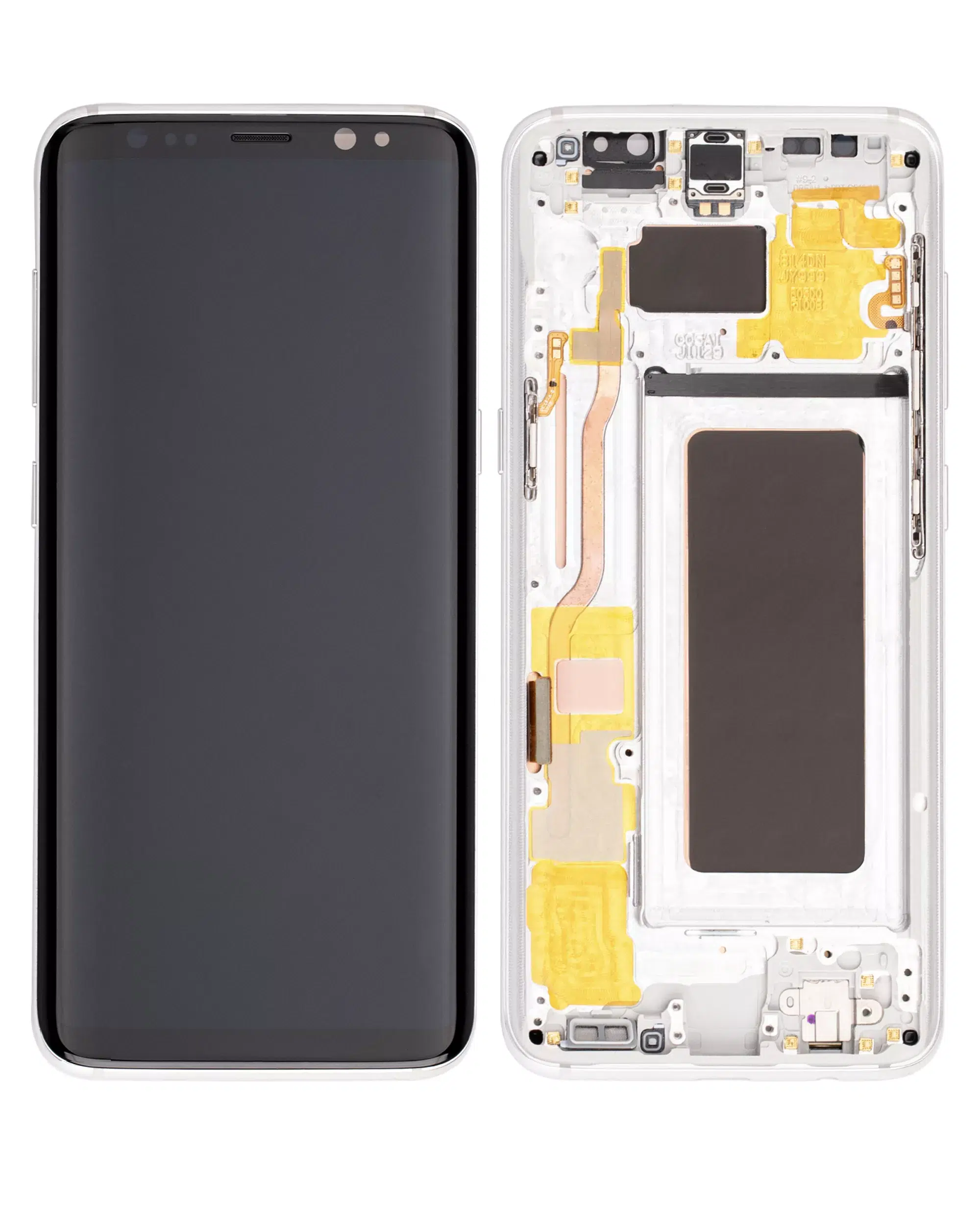 Samsung Galaxy S8 İle Uyumlu Çerçeveli OLED Montajı (Servis Paketi) (Arktik Gümüş) 