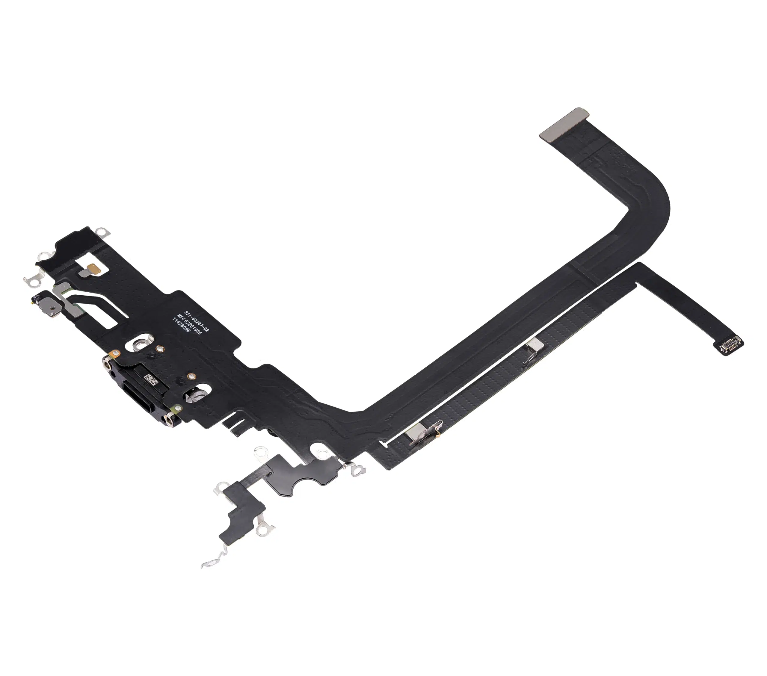 İphone 13 Pro Max ile Uyumlu Şarj Portu Filmi Kablo (Kullanılan OEM Çekme) (Grafit) (%100 Orijinal Ürün)