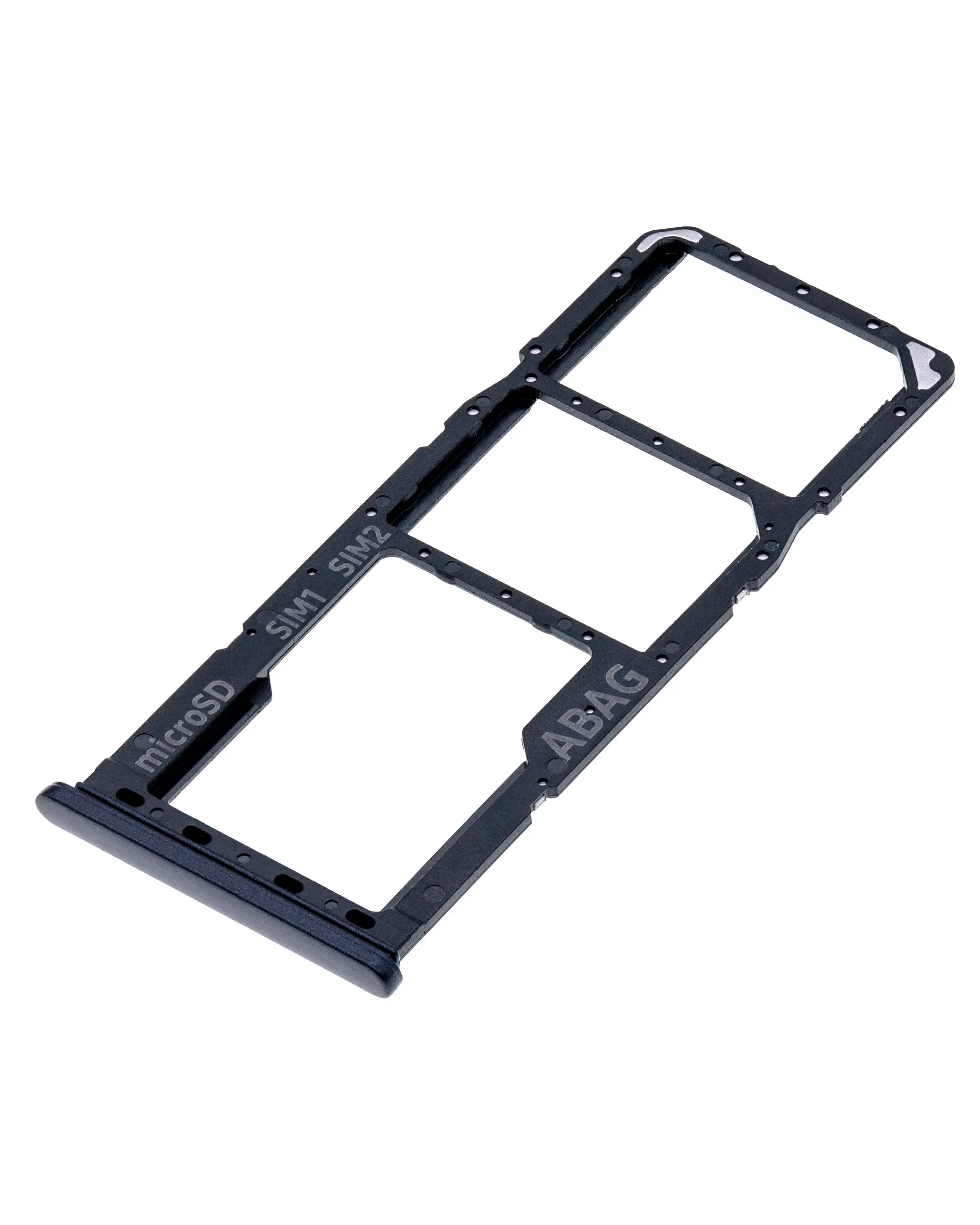 Samsung Galaxy A21S ile Uyumlu Çift Sim Kart Tepsisi (A217 / 2020) (Siyah)