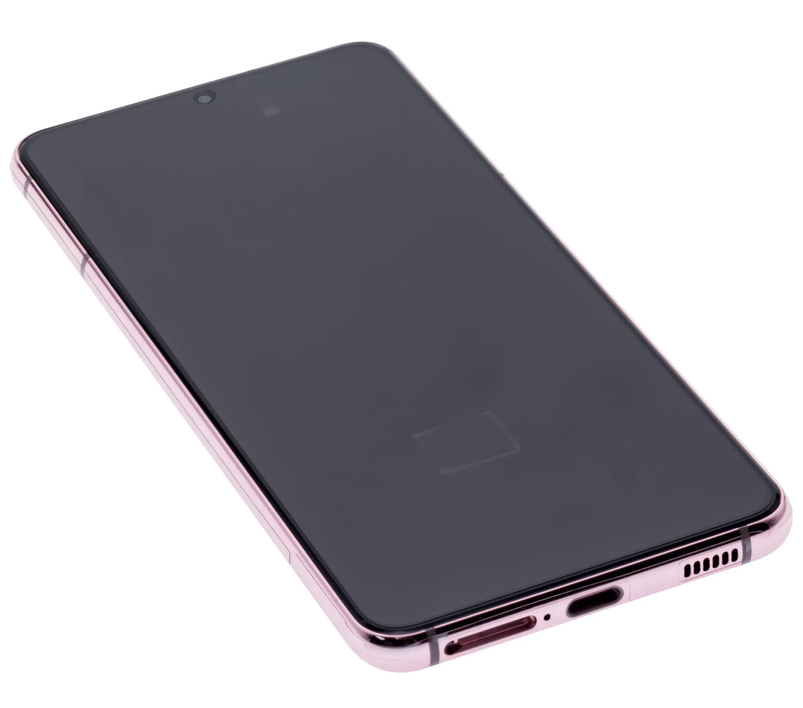 Samsung Galaxy S21 5G (Servis Paketi) (Phantom Violet) İle Uyumlu Çerçeveli OLED Montajı 