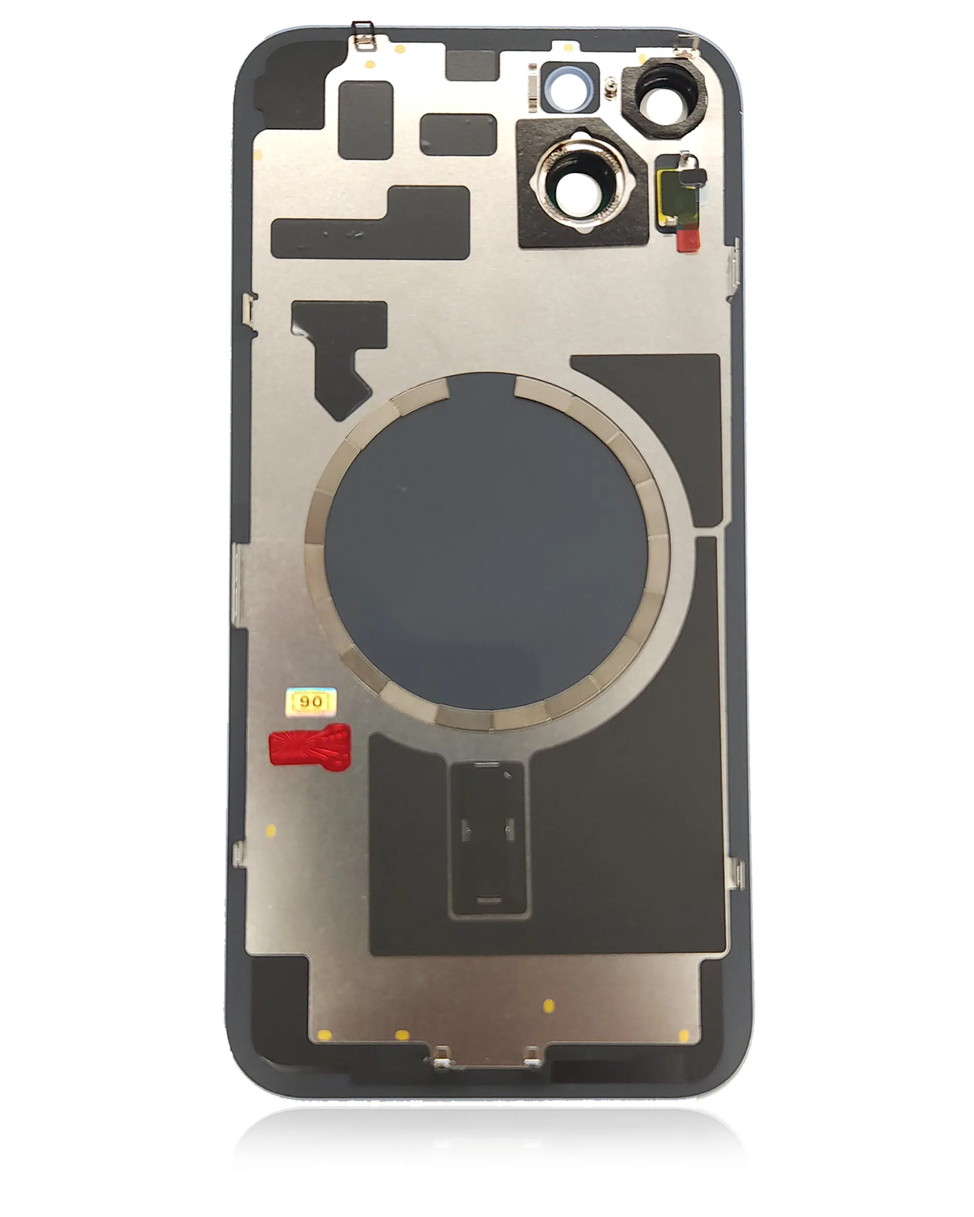 Arka Cam Çelik Plakalı MagSafe Mıknatıslı Önceden Takılmış İphone 14 Plus ile Uyumlu (Kullanılan OE...