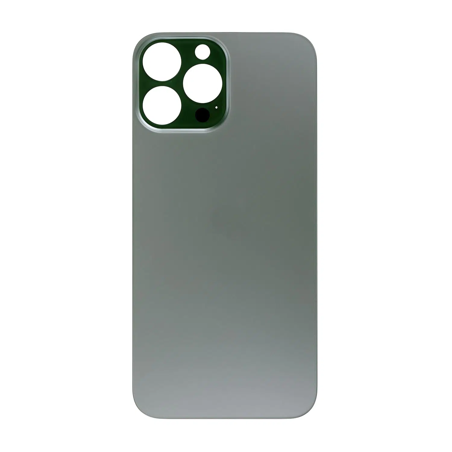 İphone 13 Pro İle Uyumlu Arka Cam Yeşil (Logolu / Büyük Kamera Deliği)