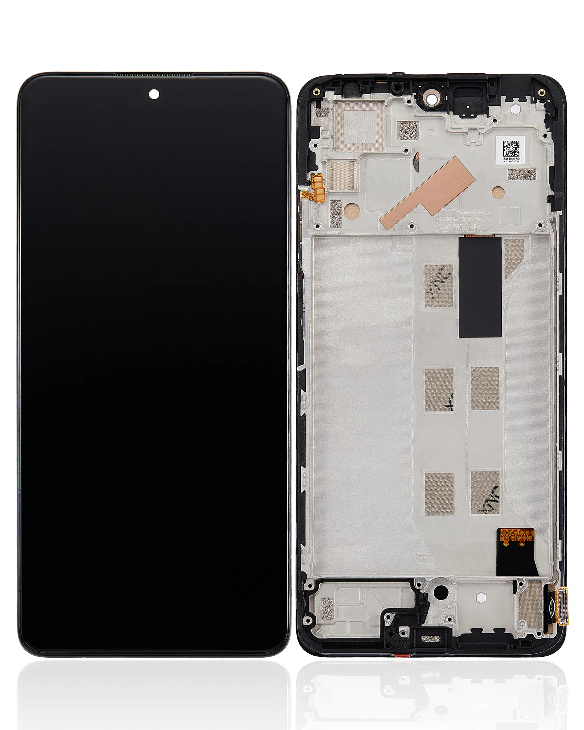 Xiaomi Redmi Note 11 Pro İle Uyumlu Çerçeveli Ekran Dokunmatik Siyah (A Kalite)
