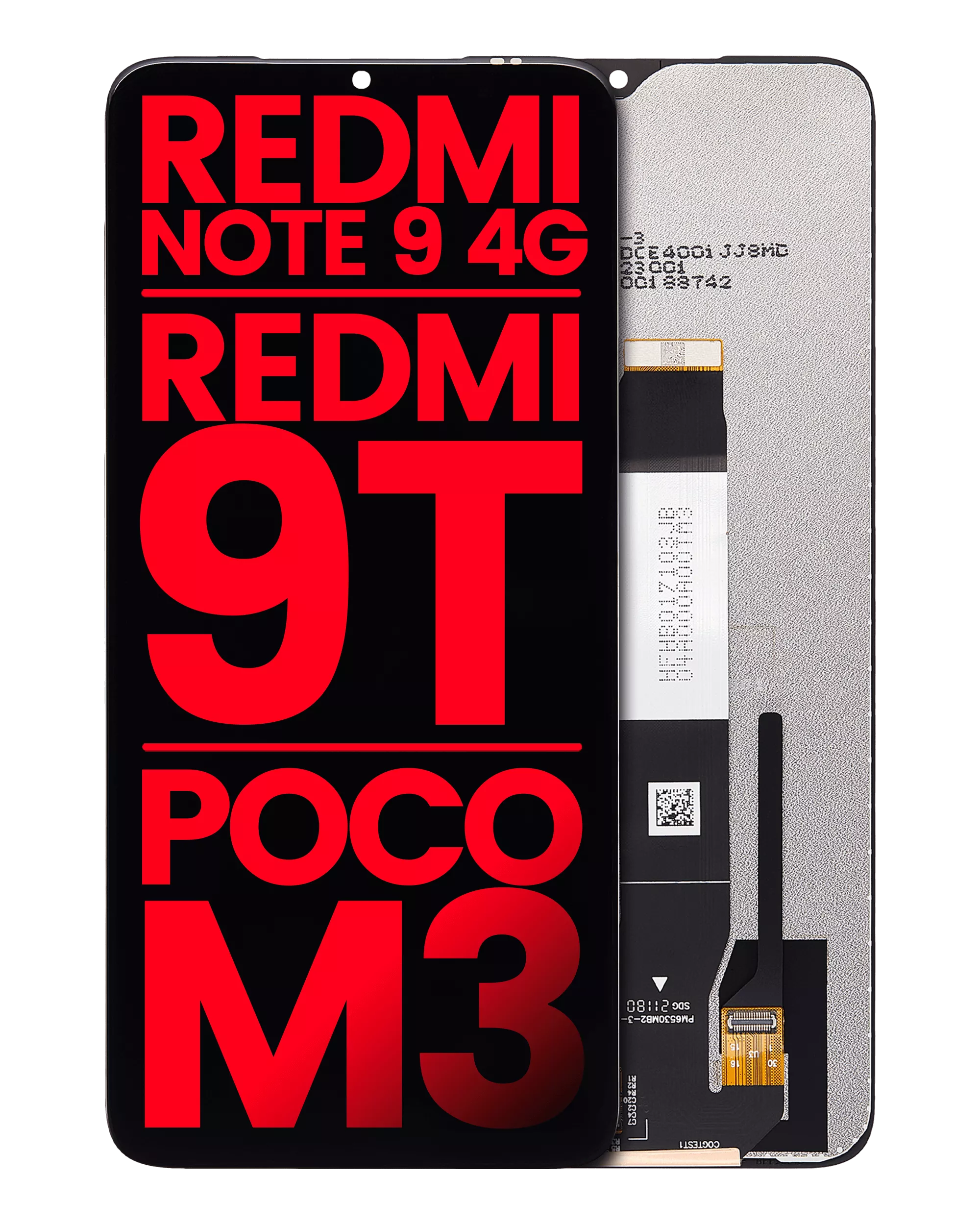 Xiaomi Redmi Note 9 4G İle Uyumlu Çerçevesiz Ekran Dokunmatik (A Kalite)