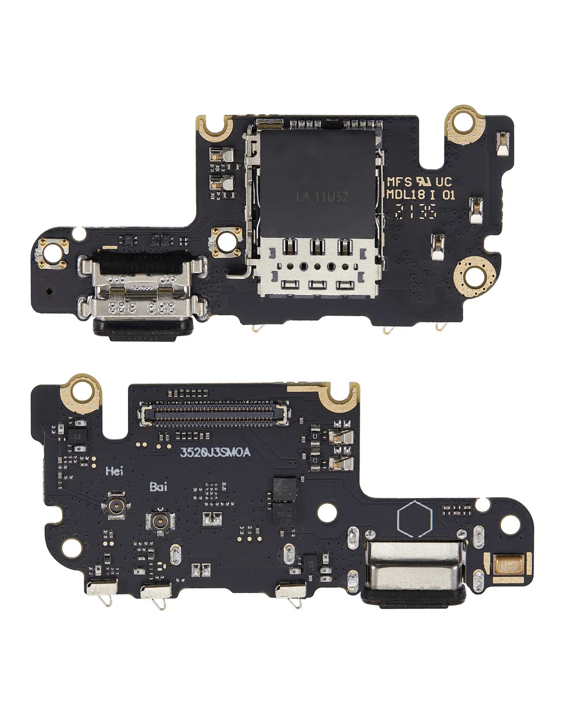 Xiaomi Mi 10T Pro ile Uyumlu Sim Kart Okuyuculu Şarj Bağlantı Noktası Kartı