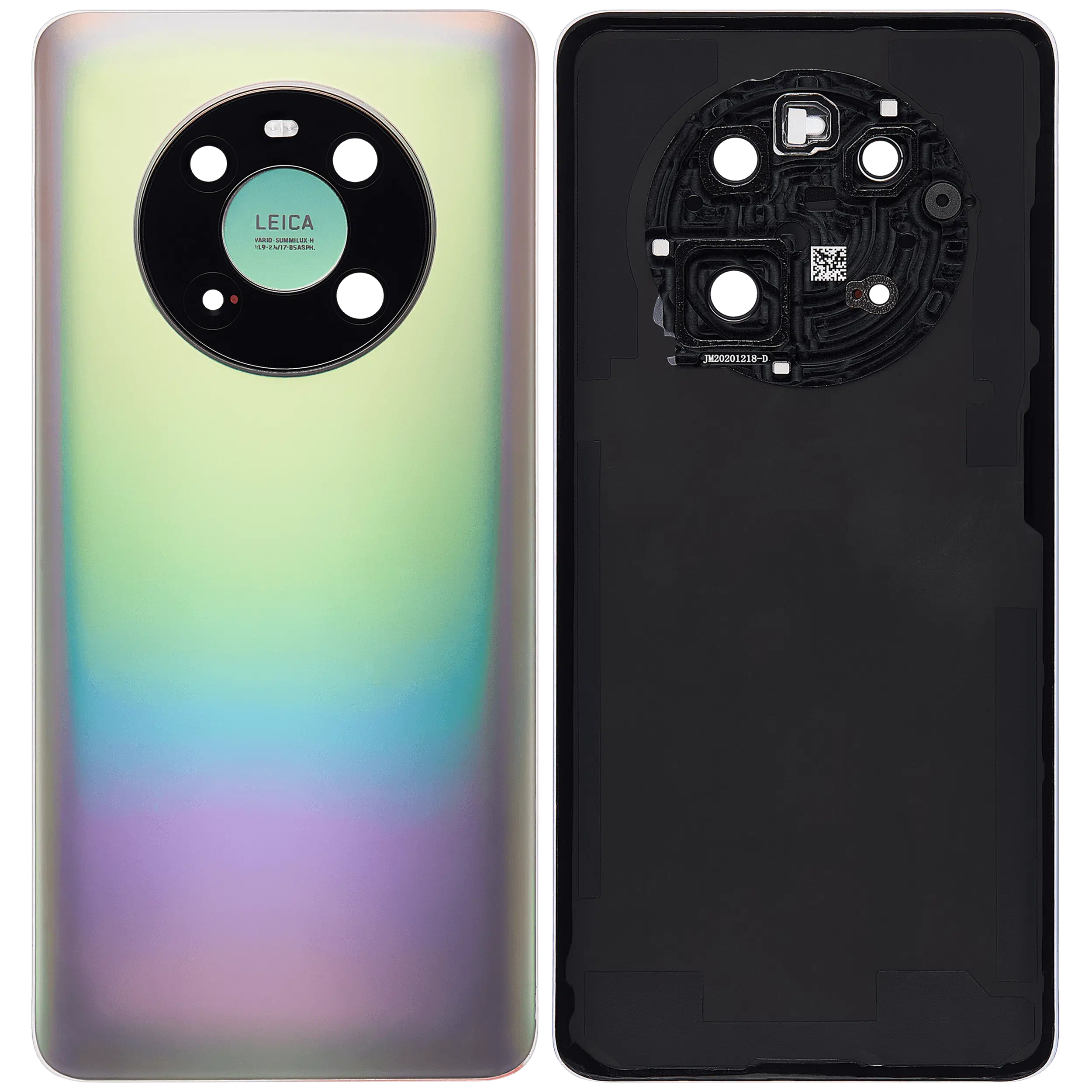Huawei Mate 40 İle Uyumlu Kamera Lensli Arka Kapak Camı (Gümüş)