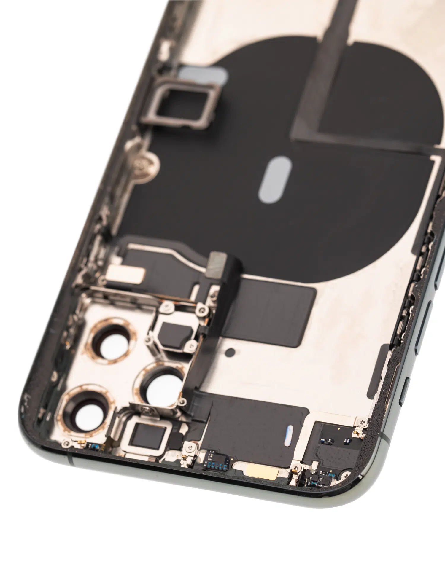 İphone 11 İle Uyumlu Kasa Kapak Set Siyah İçi Boş (Logolu) 1/1 Kasa