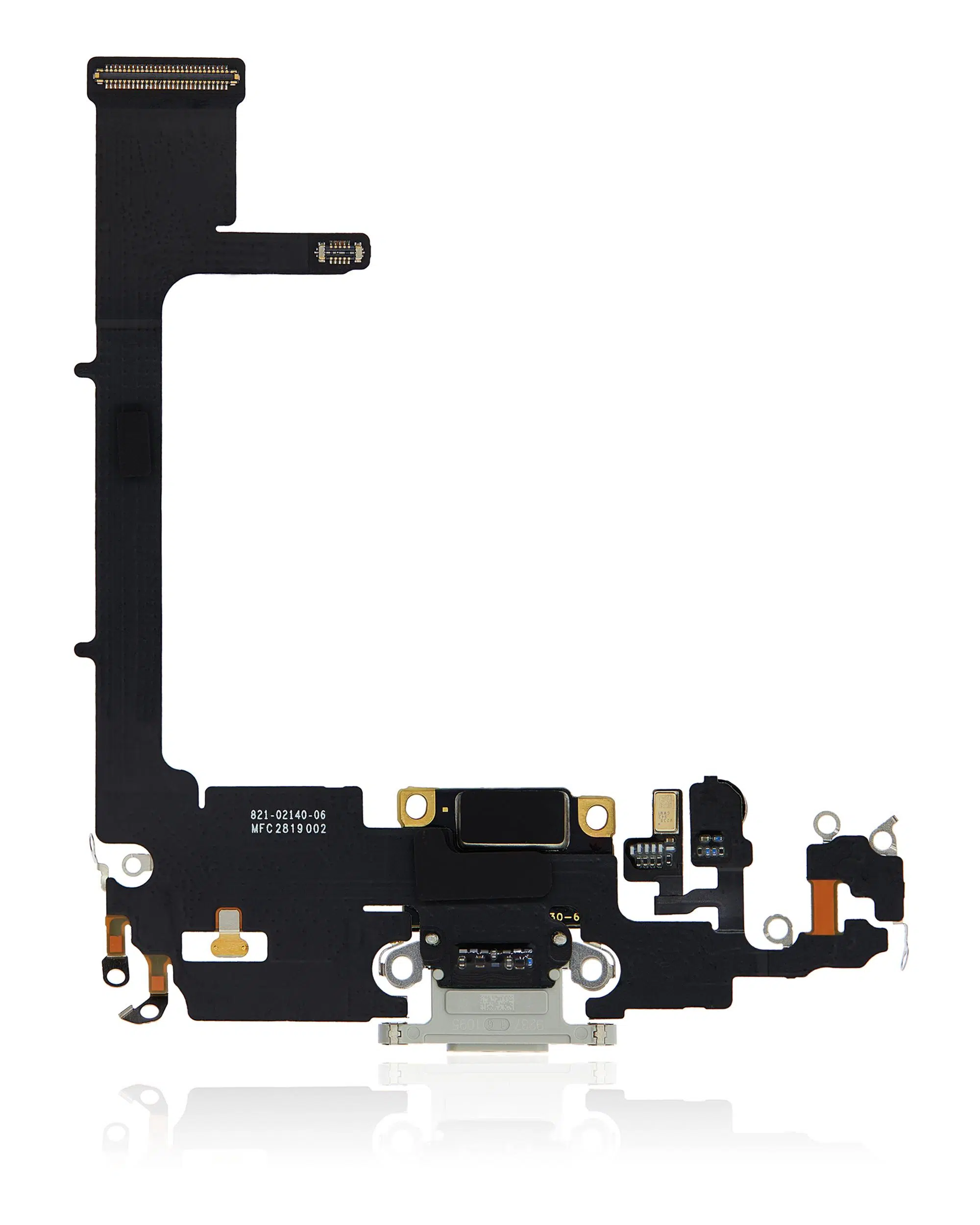 İphone 11 Pro ile Uyumlu Kartlı Şarj Portu Filmi Kablo (Kullanılan OEM Çekme) (Gümüş) (%100 Orijinal Ürün)