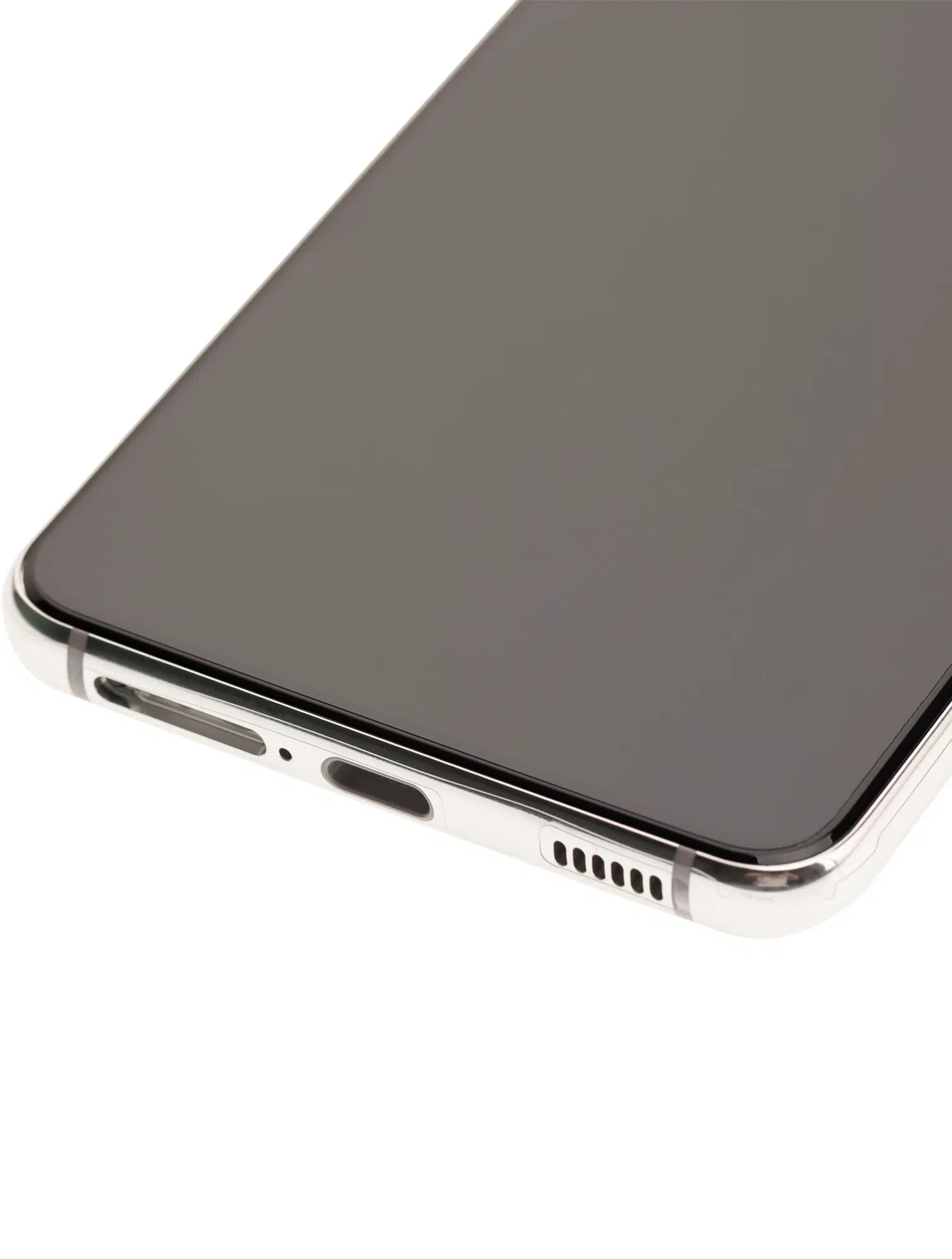 Samsung Galaxy S21 5G İle Uyumlu Çerçeveli Ekran Dokunmatik (%100 Orijinal Ürün) (Phantom White)