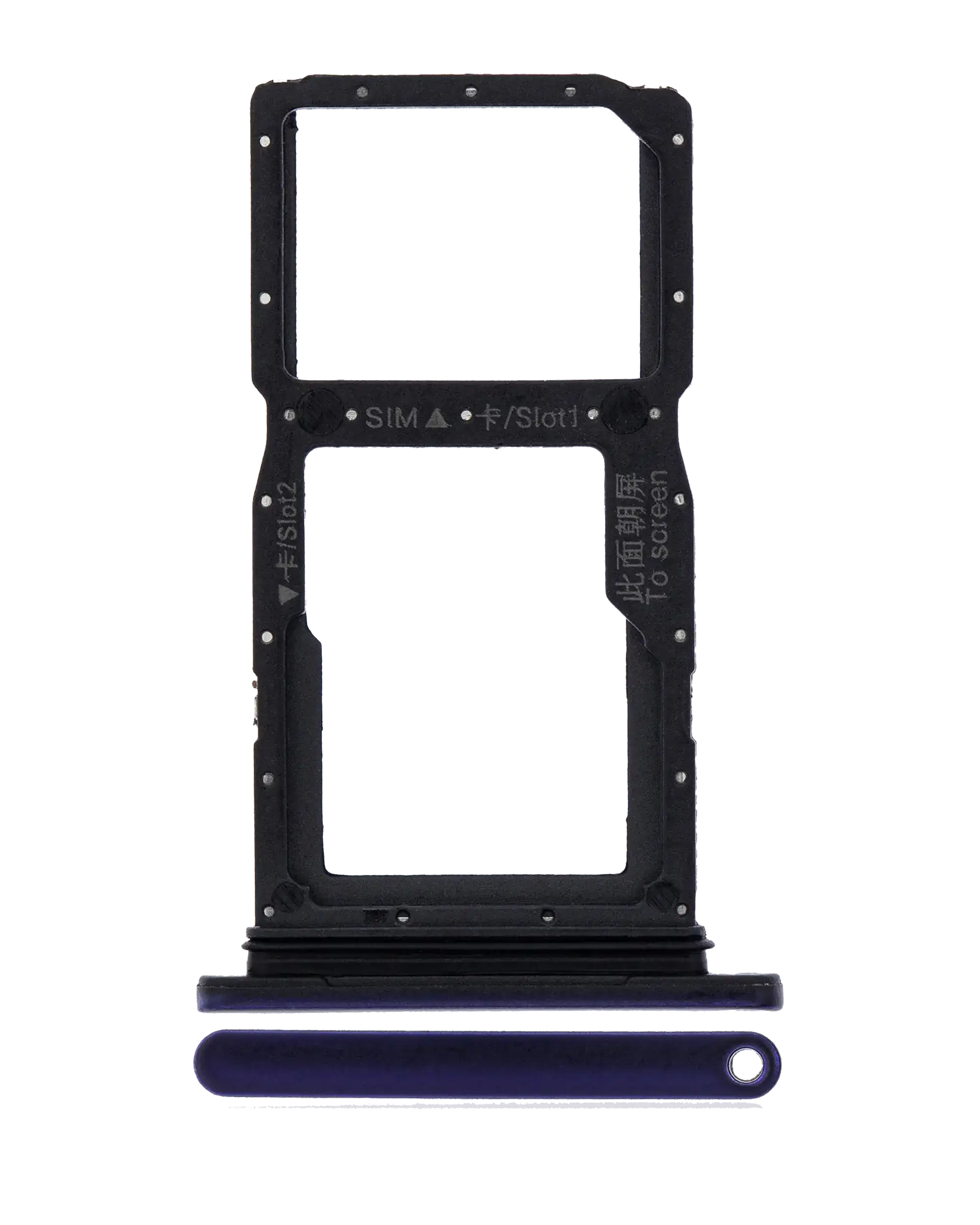 Huawei Y9S ile Uyumlu Sim Kart Tepsisi (Phantom Purple)