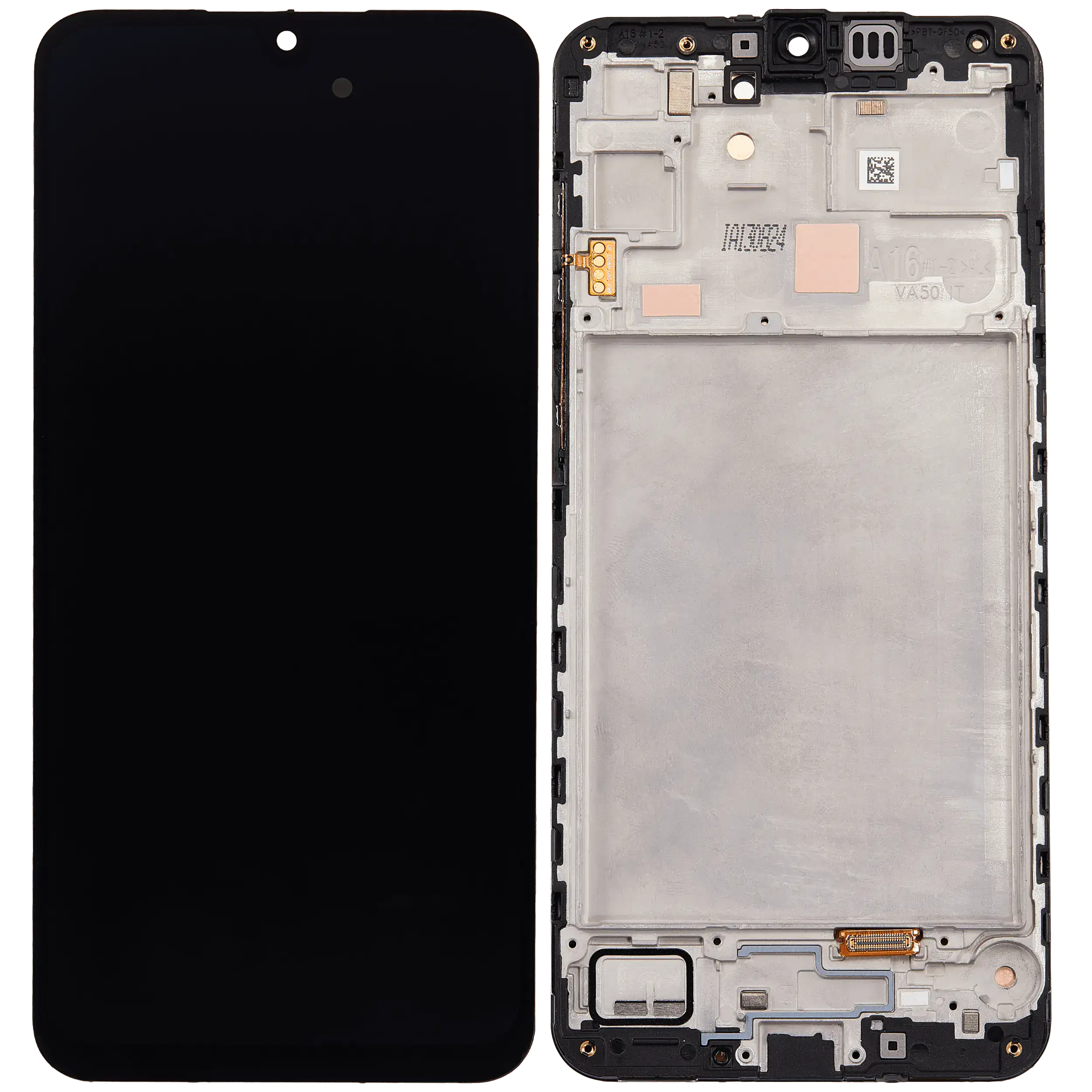 Samsung Galaxy A16 4G (A165 / 2024) İle Uyumlu Çerçeveli Ekran Dokunmatil OLED