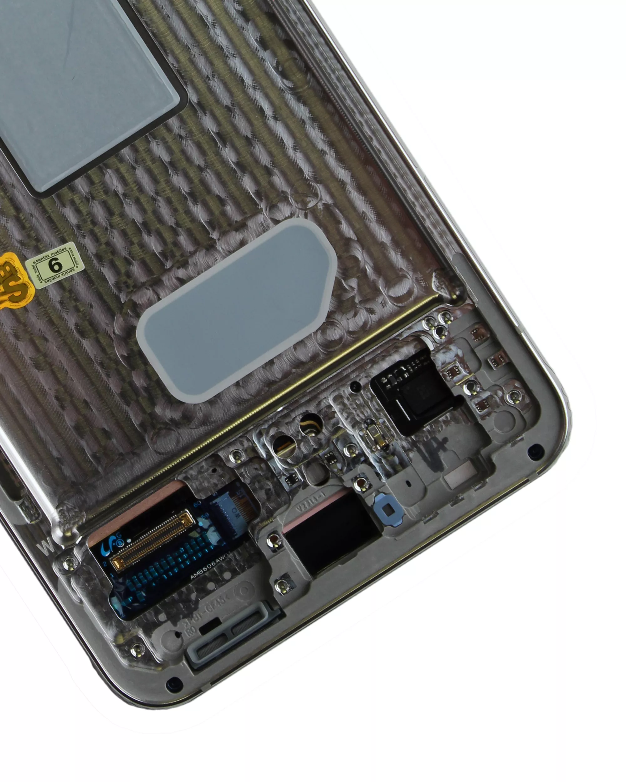 Samsung Galaxy S22 5G (Servis Paketi) (Beyaz) İle Uyumlu Çerçeveli OLED Montajı 