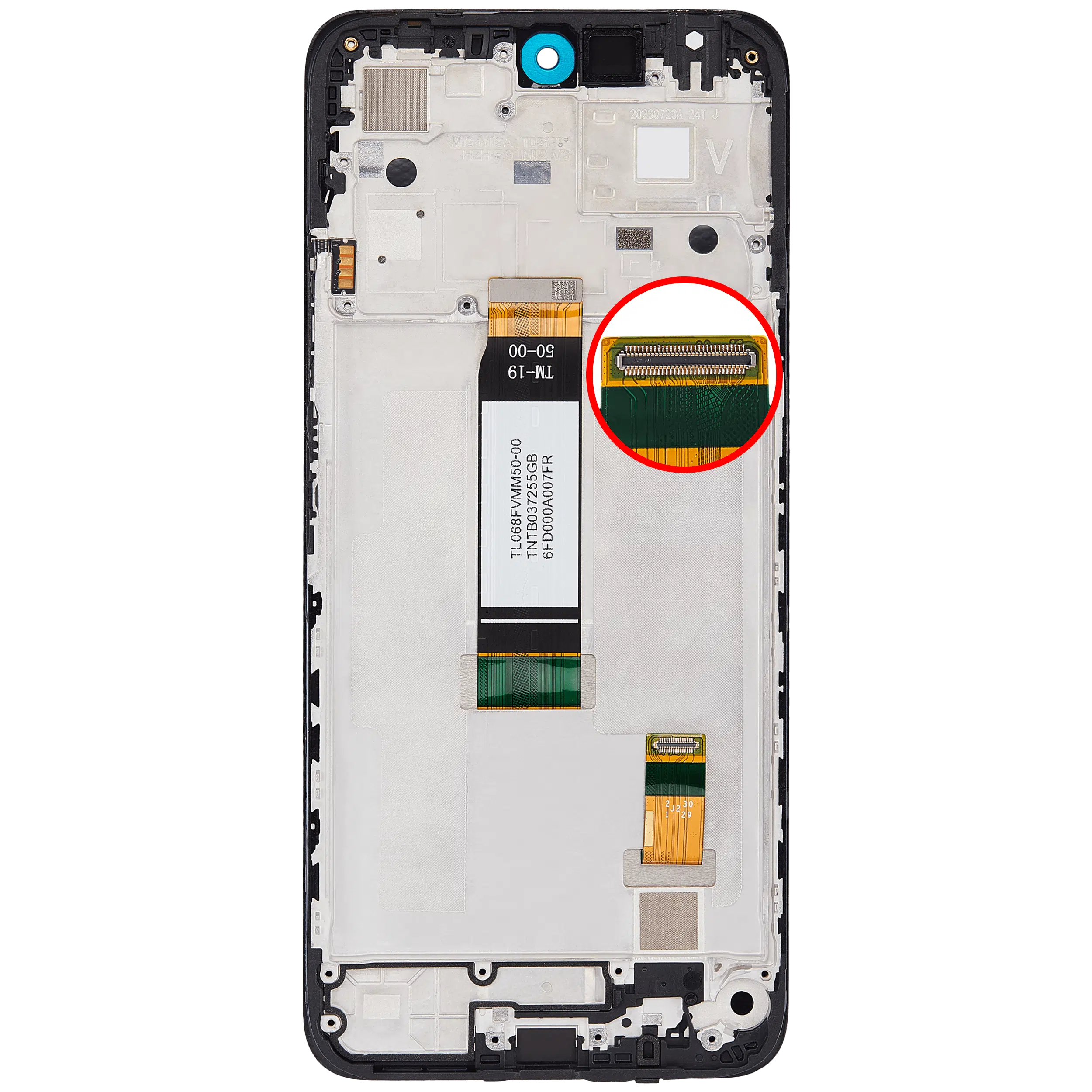Xiaomi Redmi Note 12R İle Uyumlu Çerçeveli Ekran Dokunmatik Siyah (%100 Orijinal Ürün)
