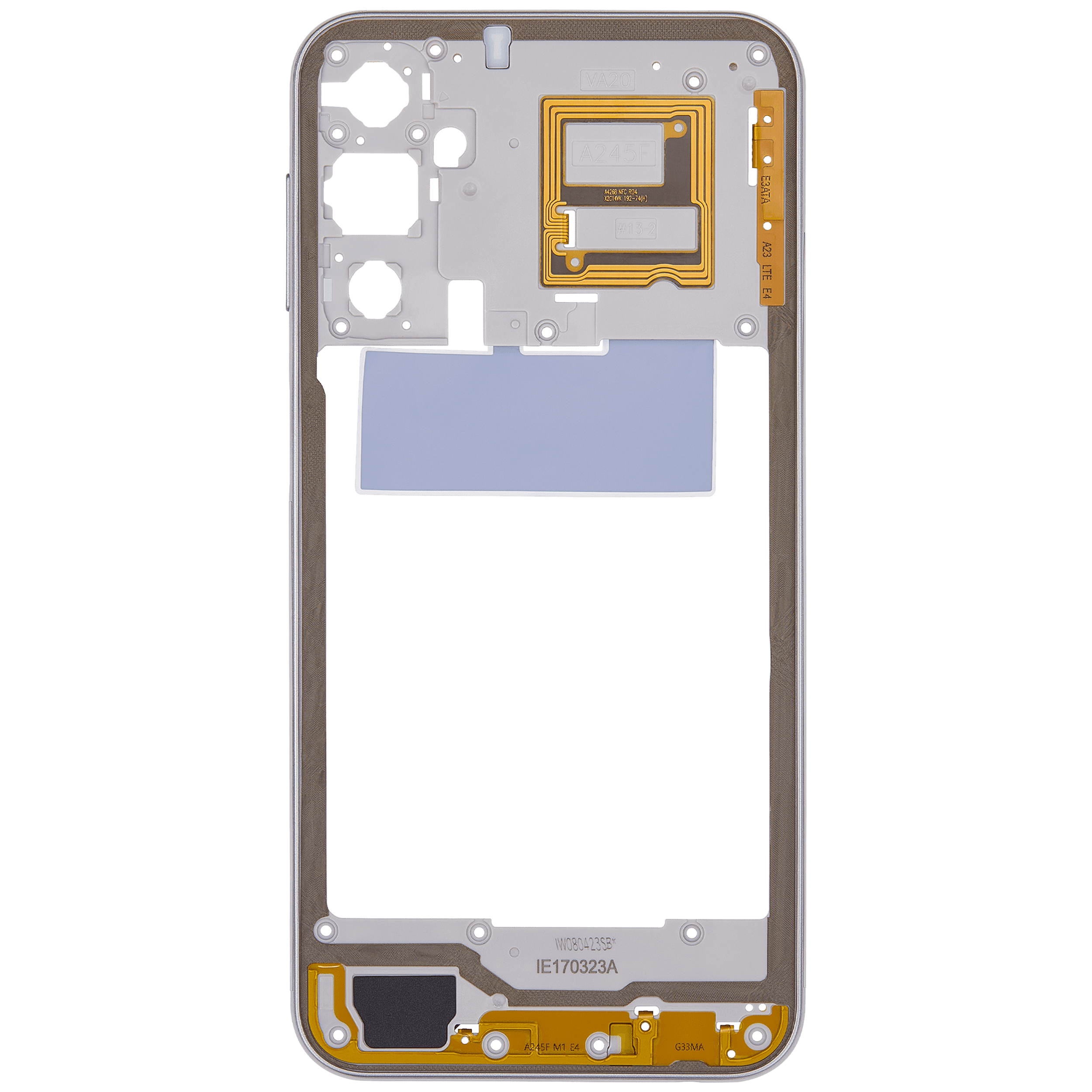 Samsung Galaxy A24 4G (A245 / 2023) (Mavi degrade) ile Uyumlu Orta Çerçeve Muhafaza 