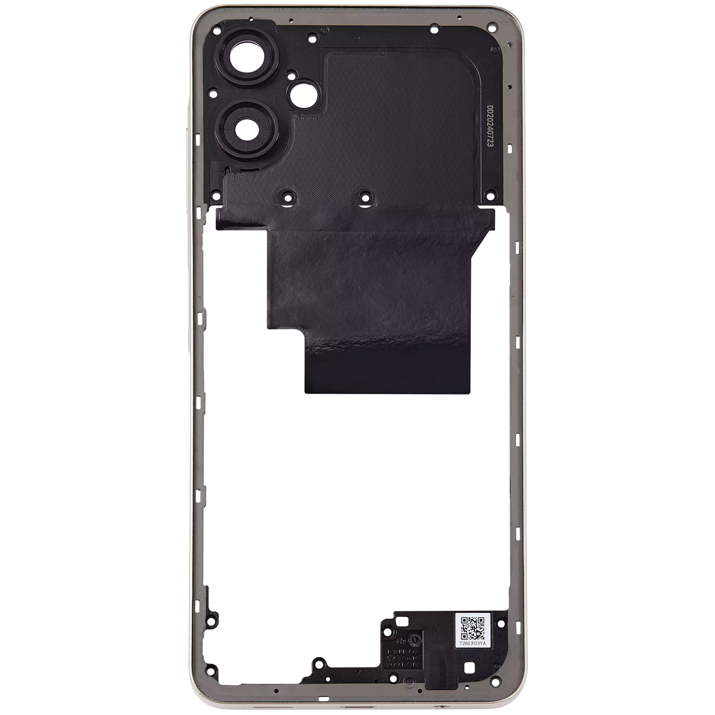 Samsung Galaxy A06 (A065 / 2024) (Altın) ile Uyumlu Orta Çerçeve Muhafaza 