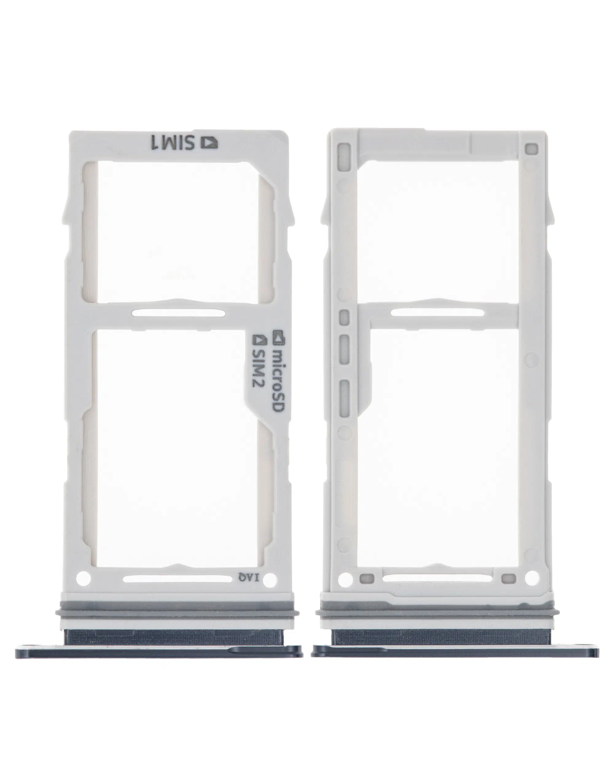 Samsung Galaxy S10 / S10 Plus ile Uyumlu Çift Sim Kart Tepsisi (Prizma / Seramik Siyah) 