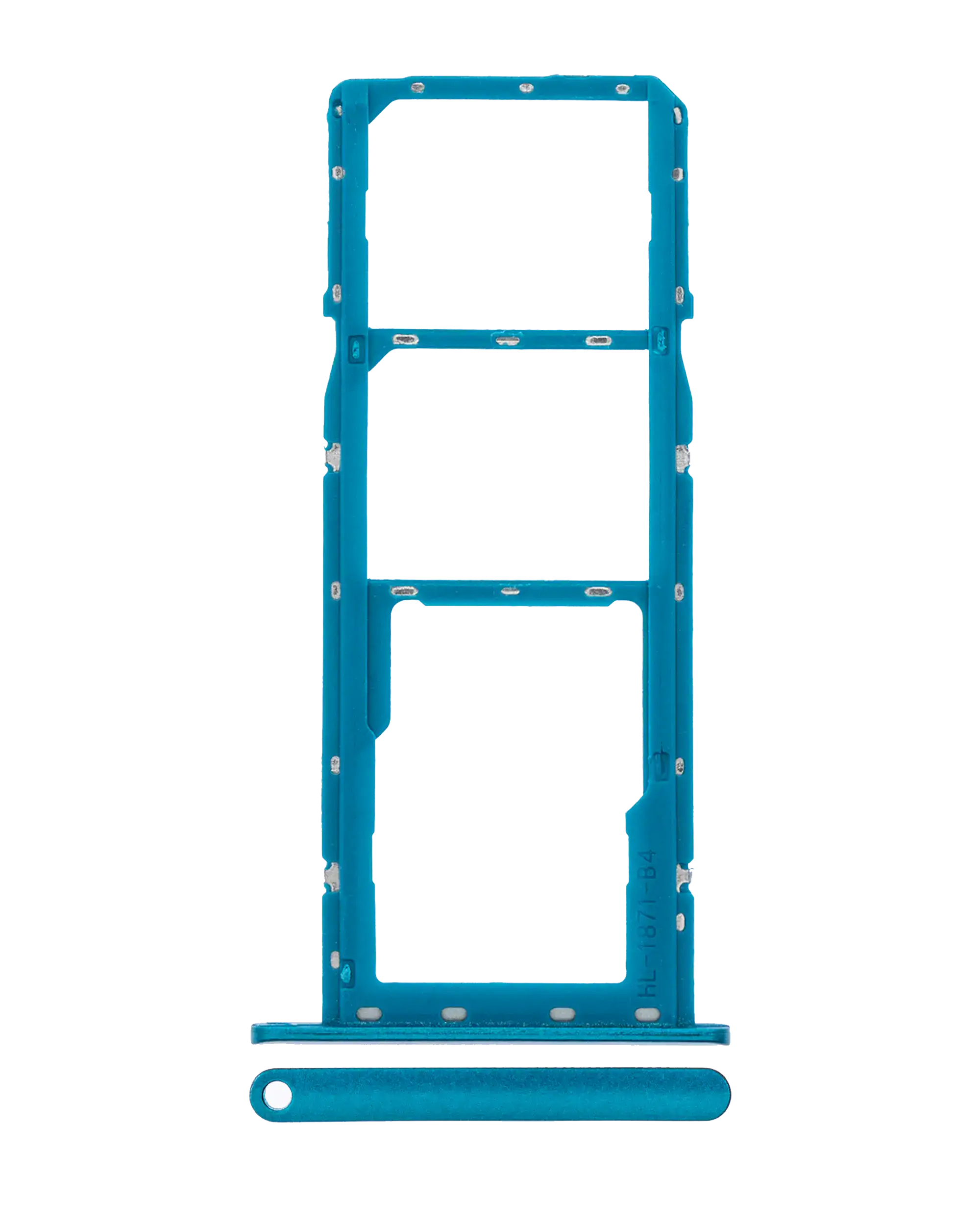Samsung Galaxy A01 İle Uyumlu Çift Sim Kart Tepsisi (A015 / 2020) (Yeşil)