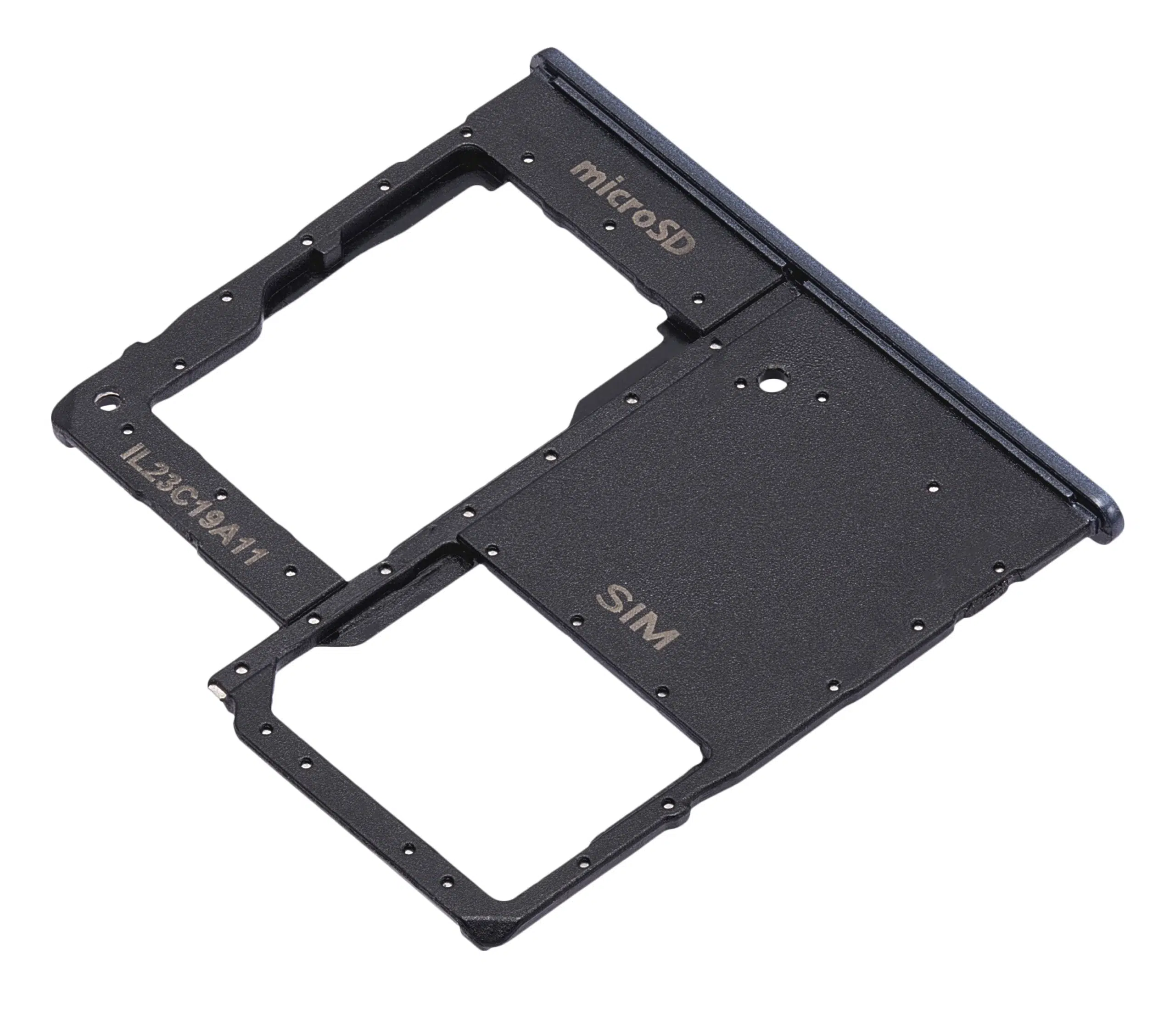 Samsung Galaxy A20e ile Uyumlu Tek Sim Kart Tepsisi (A202 / 2019) (Siyah)