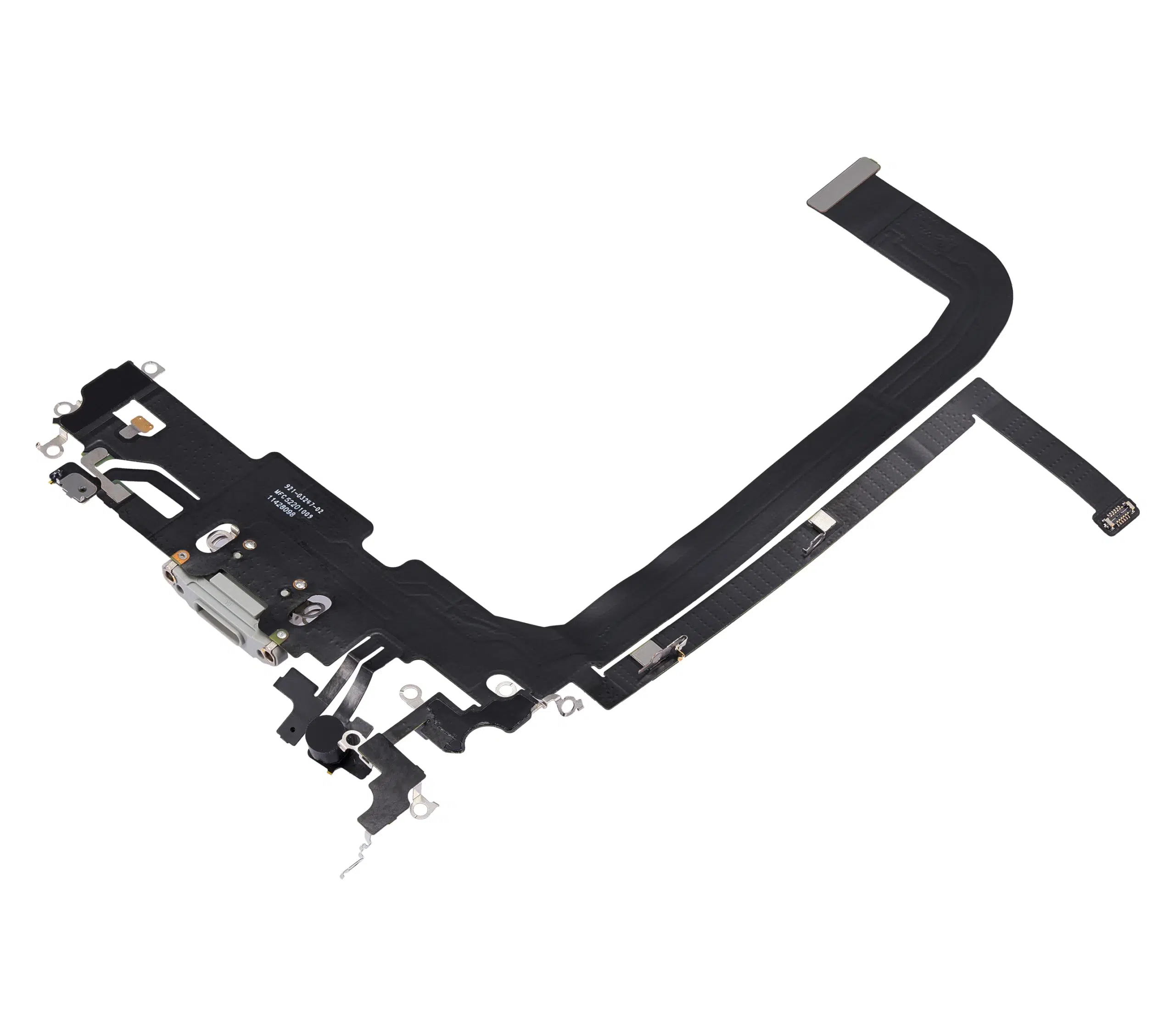 İphone 13 Pro Max ile Uyumlu Şarj Portu Filmi Kablo (Kullanılan OEM Çekme) (Gümüş) (%100 Orijinal Ürün)