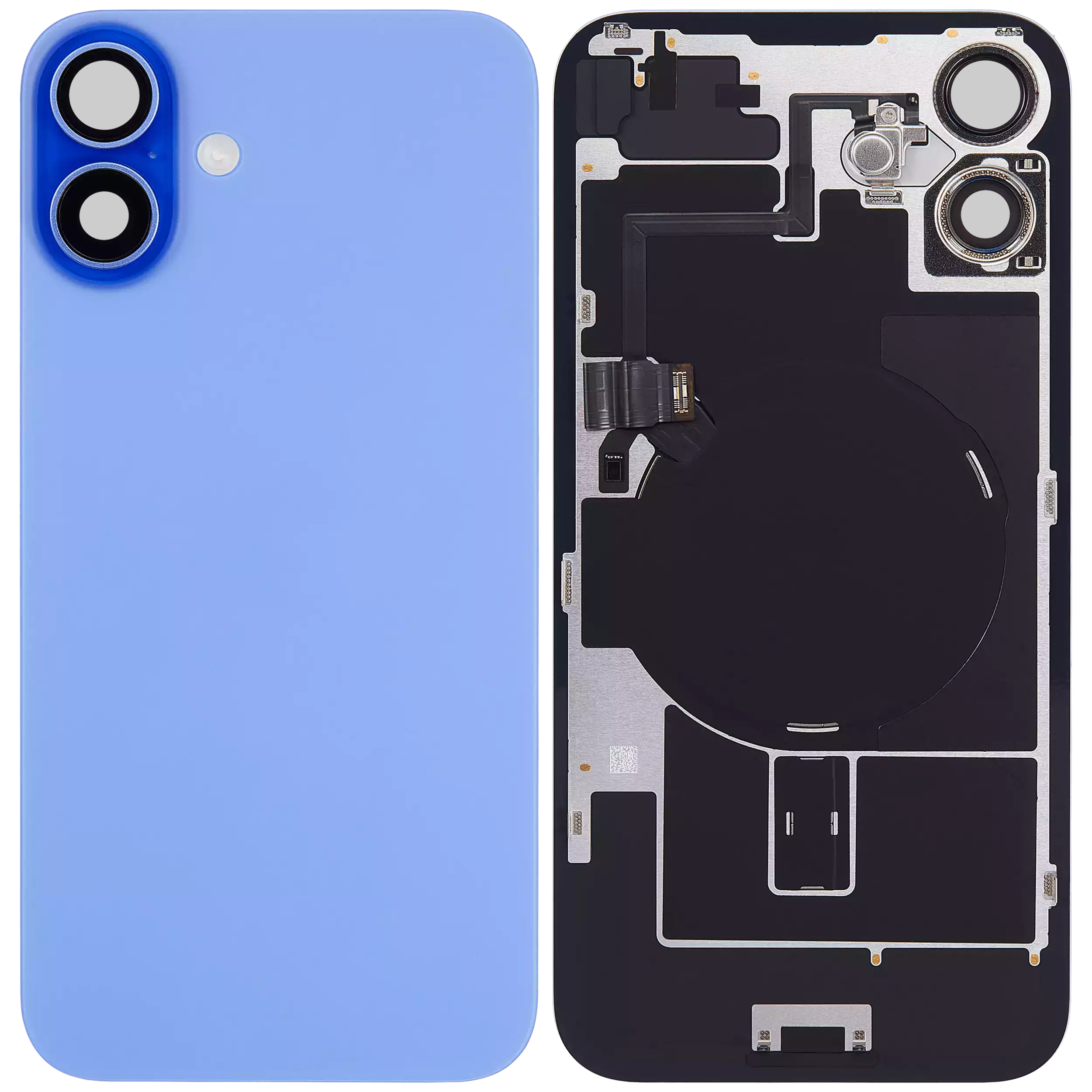 İphone 16 İle Uyumlu Arka Cam Kapak Çelik Plakalı Kablosuz NFC Şarjlı MagSafe Mıknatıslı