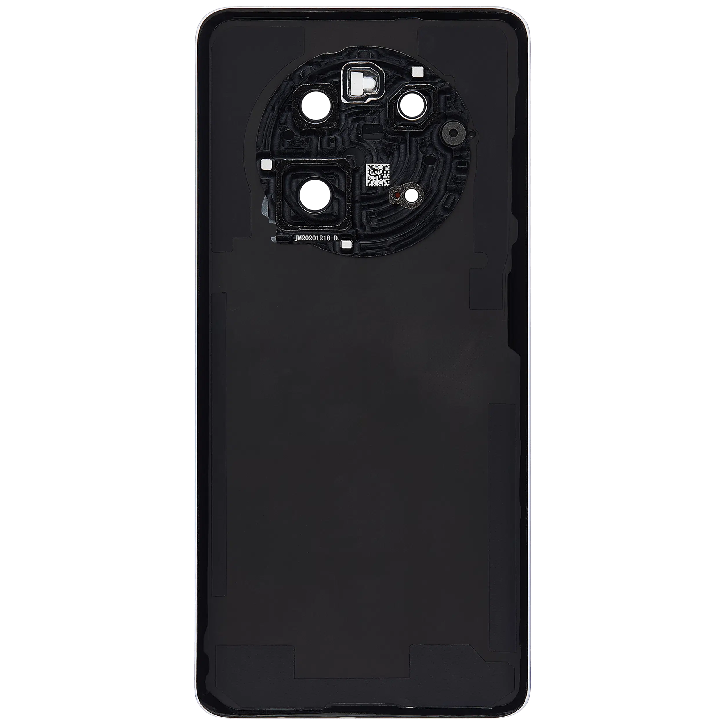 Huawei Mate 40 İle Uyumlu Kamera Lensli Arka Kapak Camı (Gümüş)