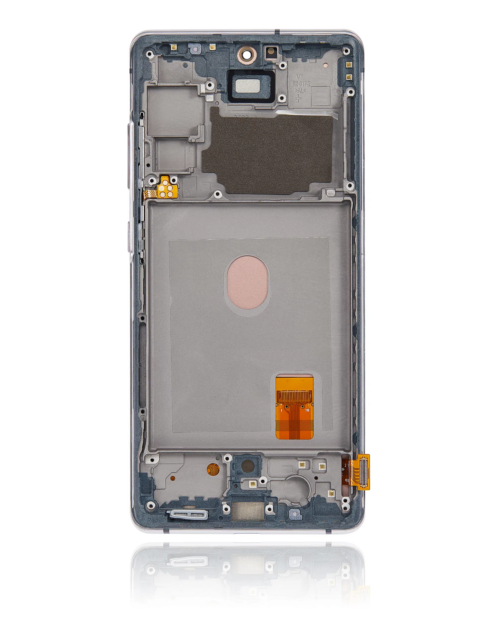 Samsung Galaxy S20 FE 4G / 5G (Aftermarket Plus) (Bulut Beyazı) İle Uyumlu Çerçeveli OLED Montajı 