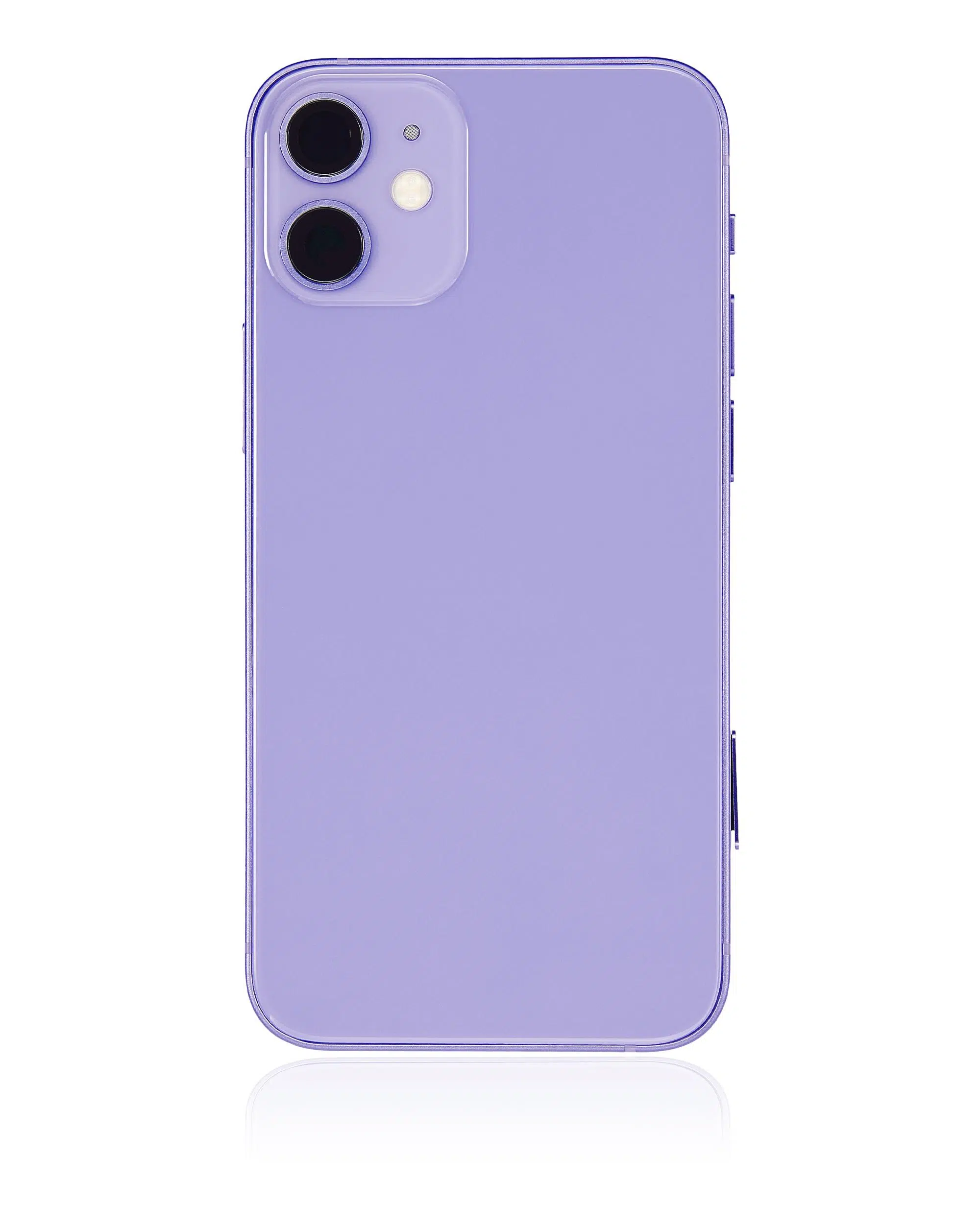 İphone 12 Mini İle Uyumlu Kasa Kapak Set Mor İçi Boş (Logolu) 1/1 Kasa