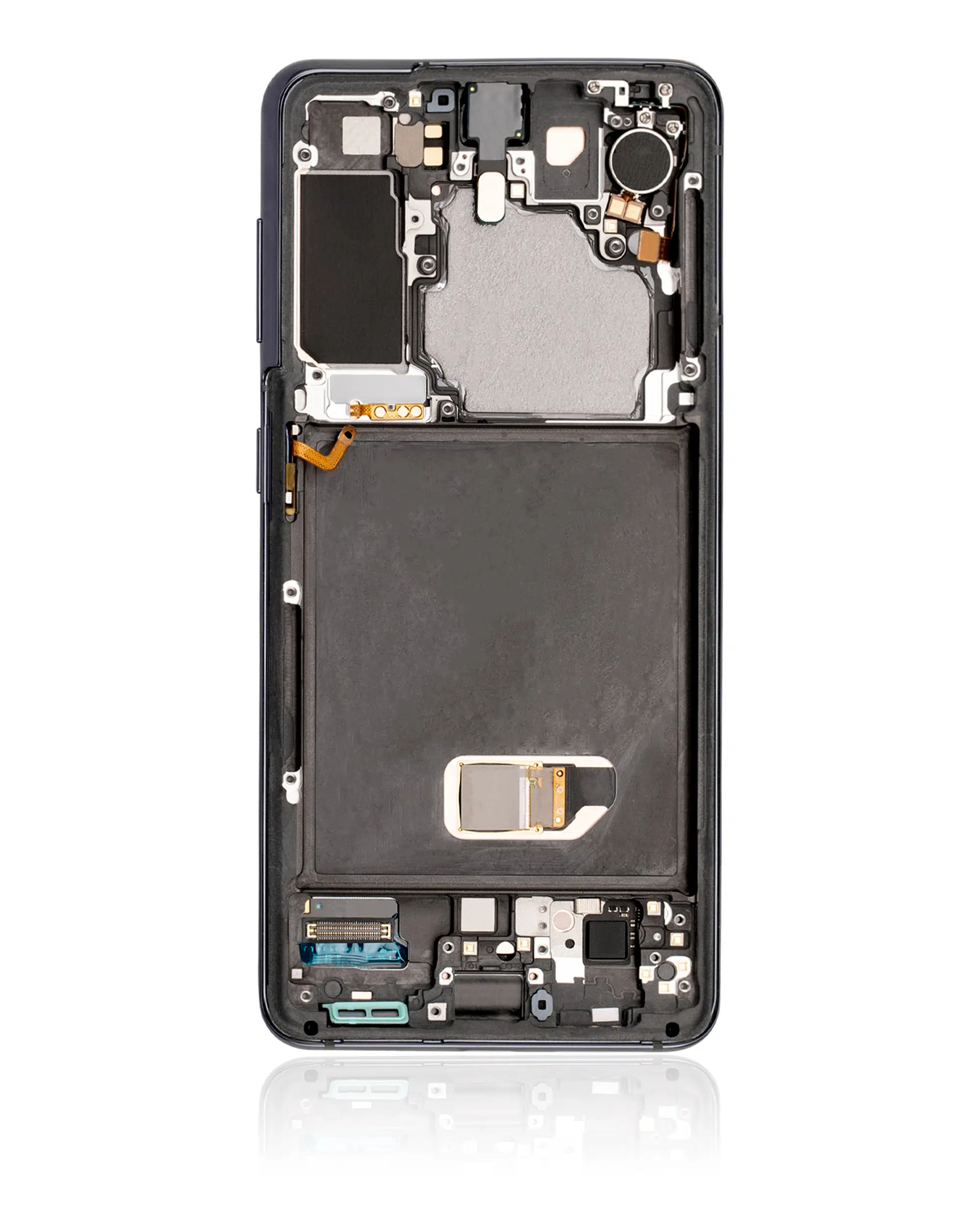 Samsung Galaxy S21 5G (Servis Paketi) (Phantom Gri) İle Uyumlu Çerçeveli OLED Montajı 