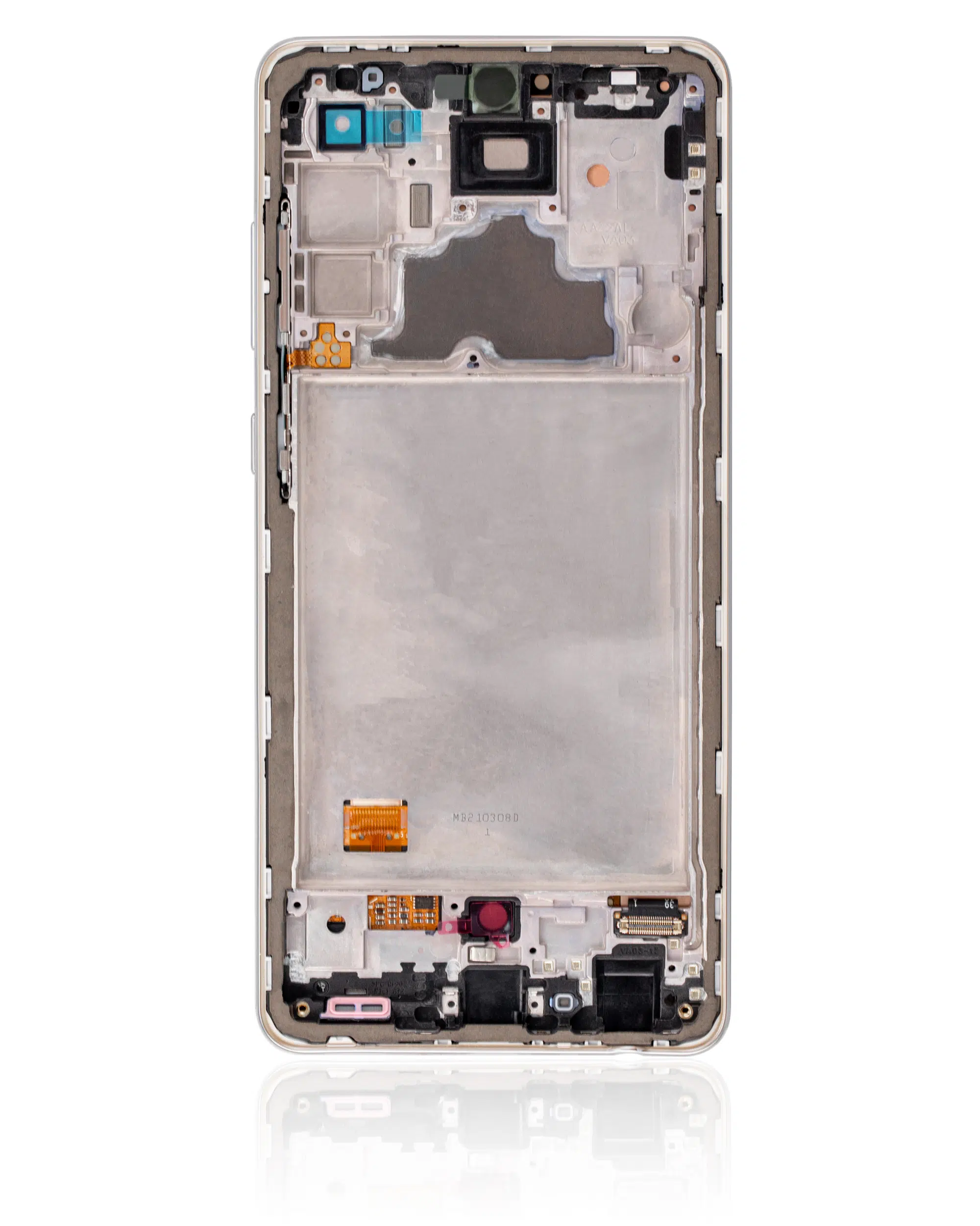 Samsung A72 İle Uyumlu Çerçeveli Ekran Dokunmatik (%100 Orijinal Ürün) (Harika Beyaz) (A725 / 2021)