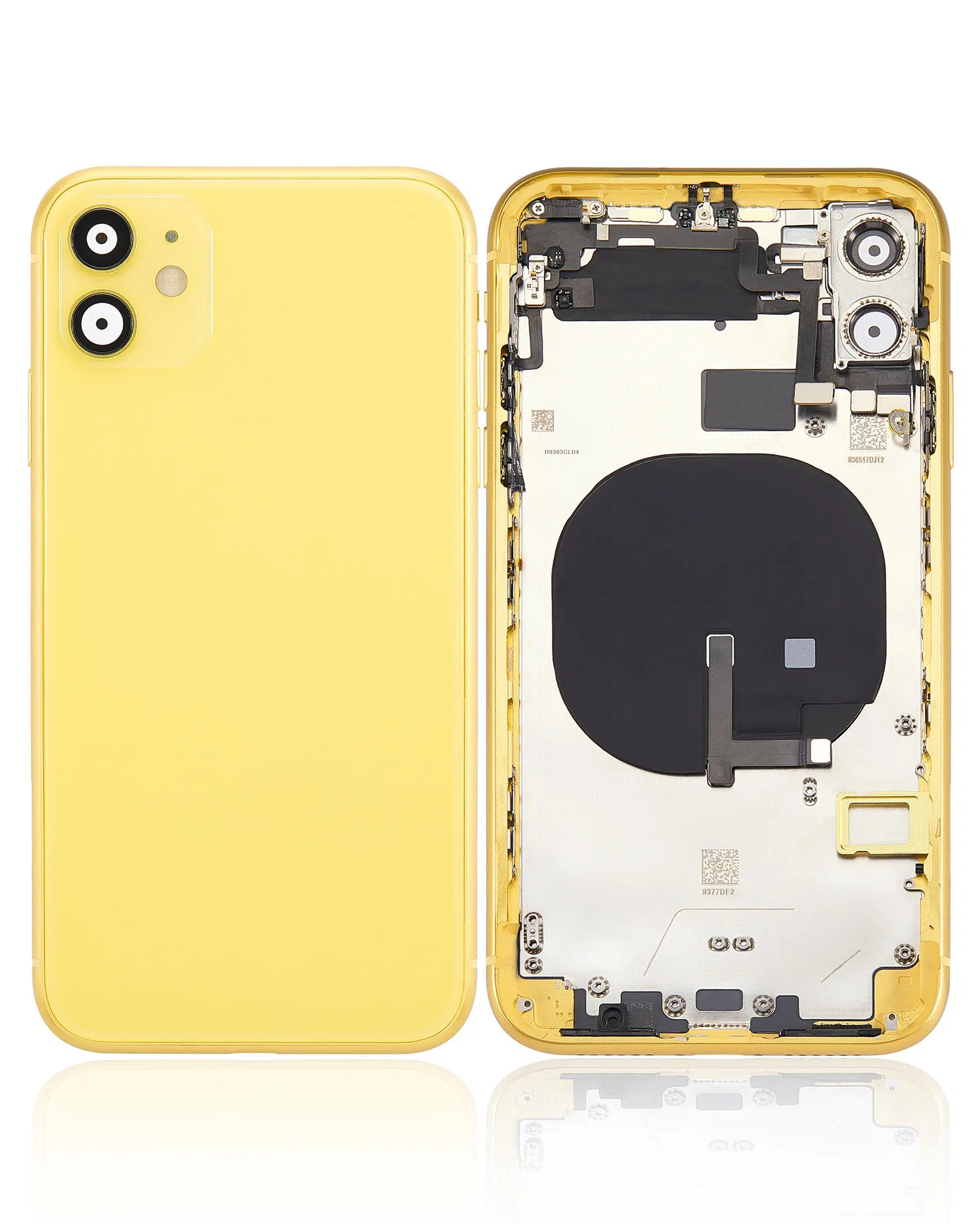 İphone 11 İle Uyumlu Kasa Kapak Set Sarı İçi Dolu (Logolu) %100 Orijinal Ürün Kasa