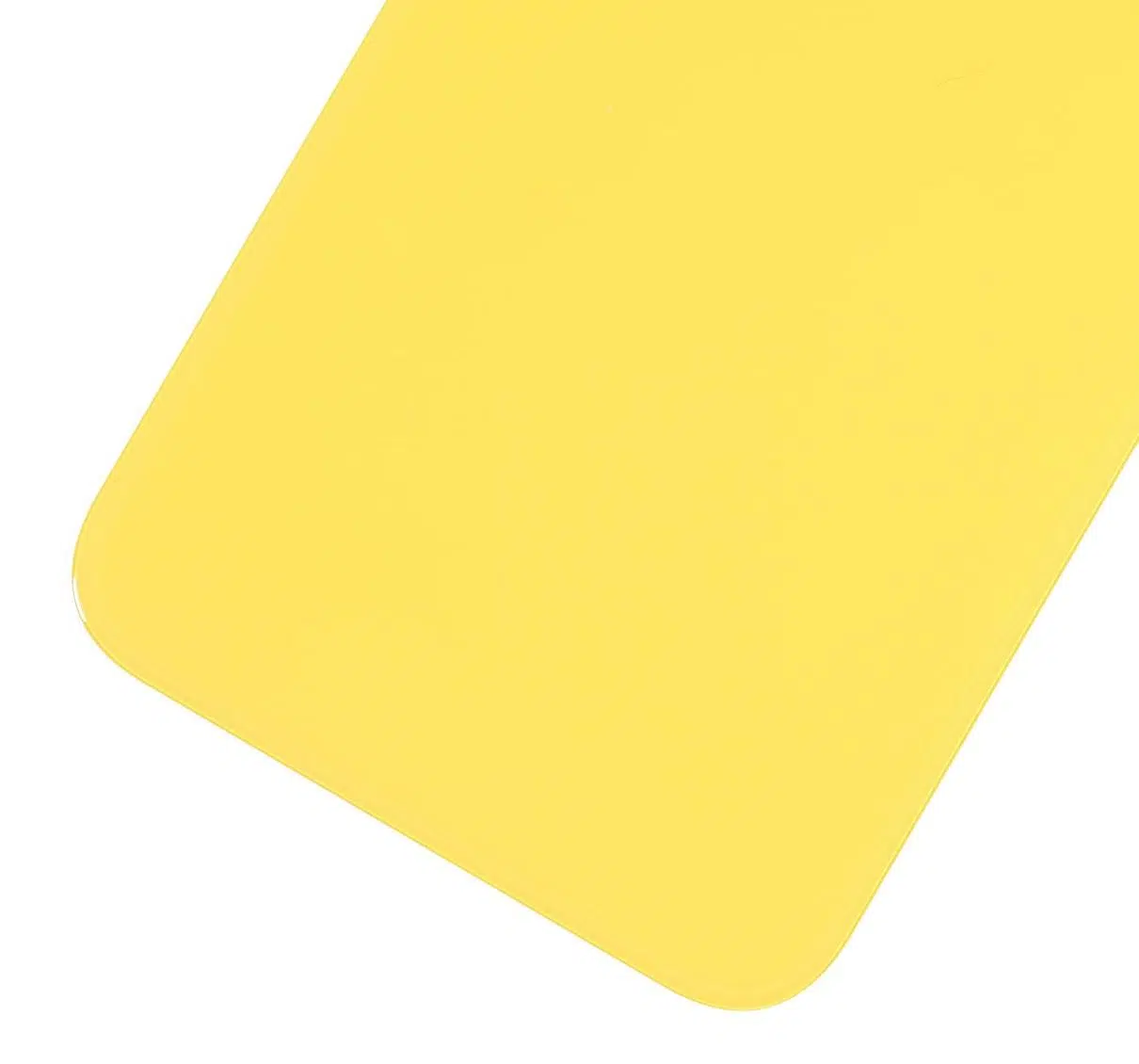 İphone XR Uyumlu Arka Kapak Camı (Logosuz) (Sarı)