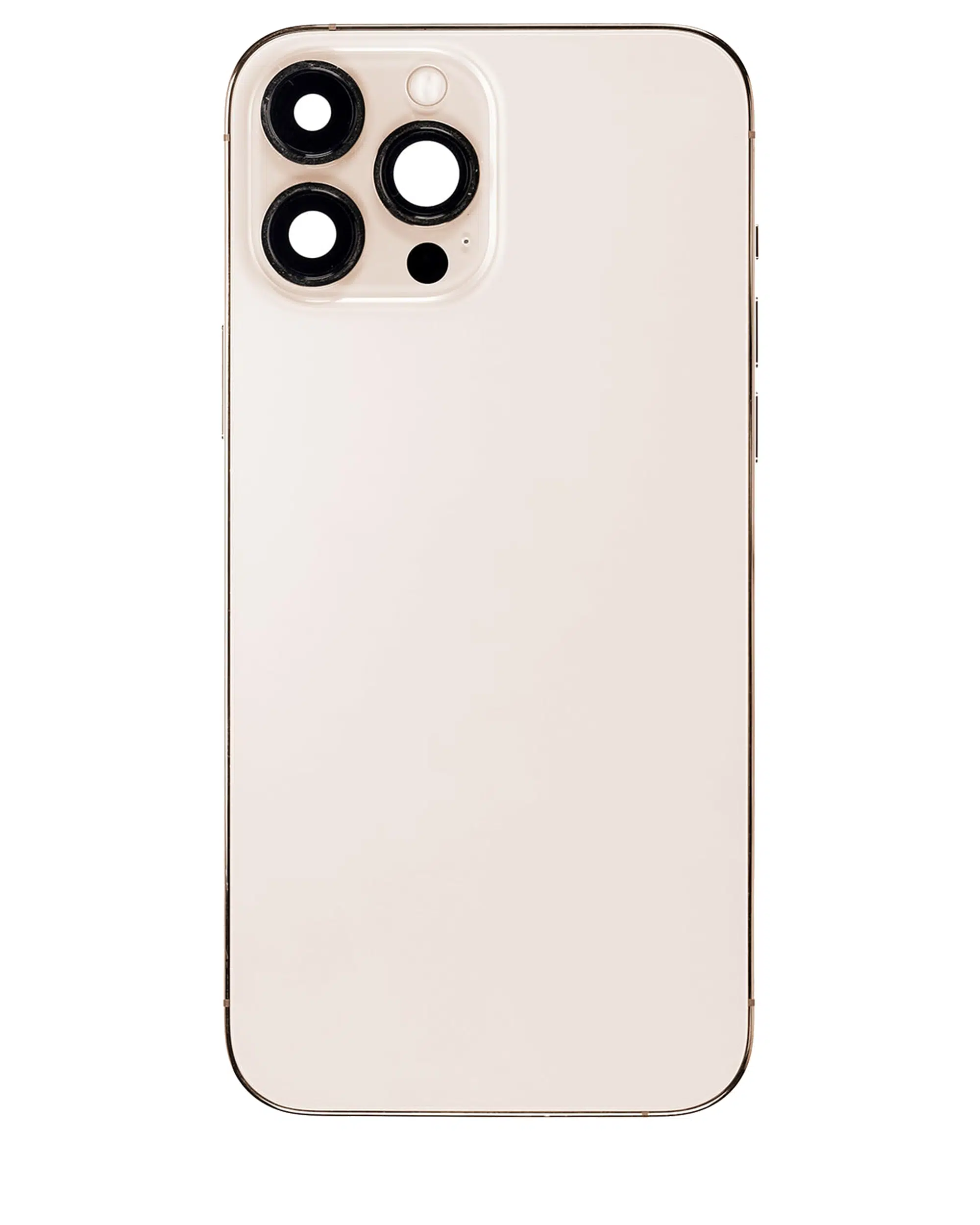 İphone 13 Pro Max İle Uyumlu Kasa Kapak Set Gold İçi Boş (Logolu) 1/1 Kasa