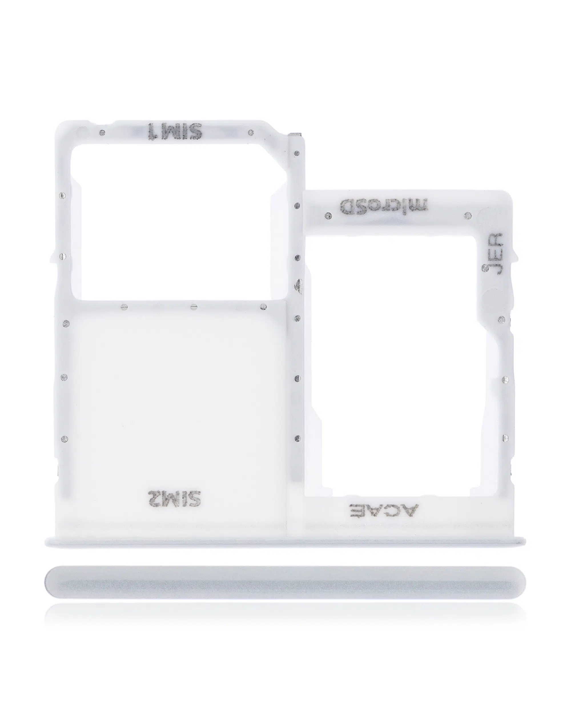 Samsung Galaxy A31 ile Uyumlu Tek Sim Kart Tepsisi (A315 / 2020) (Beyaz)