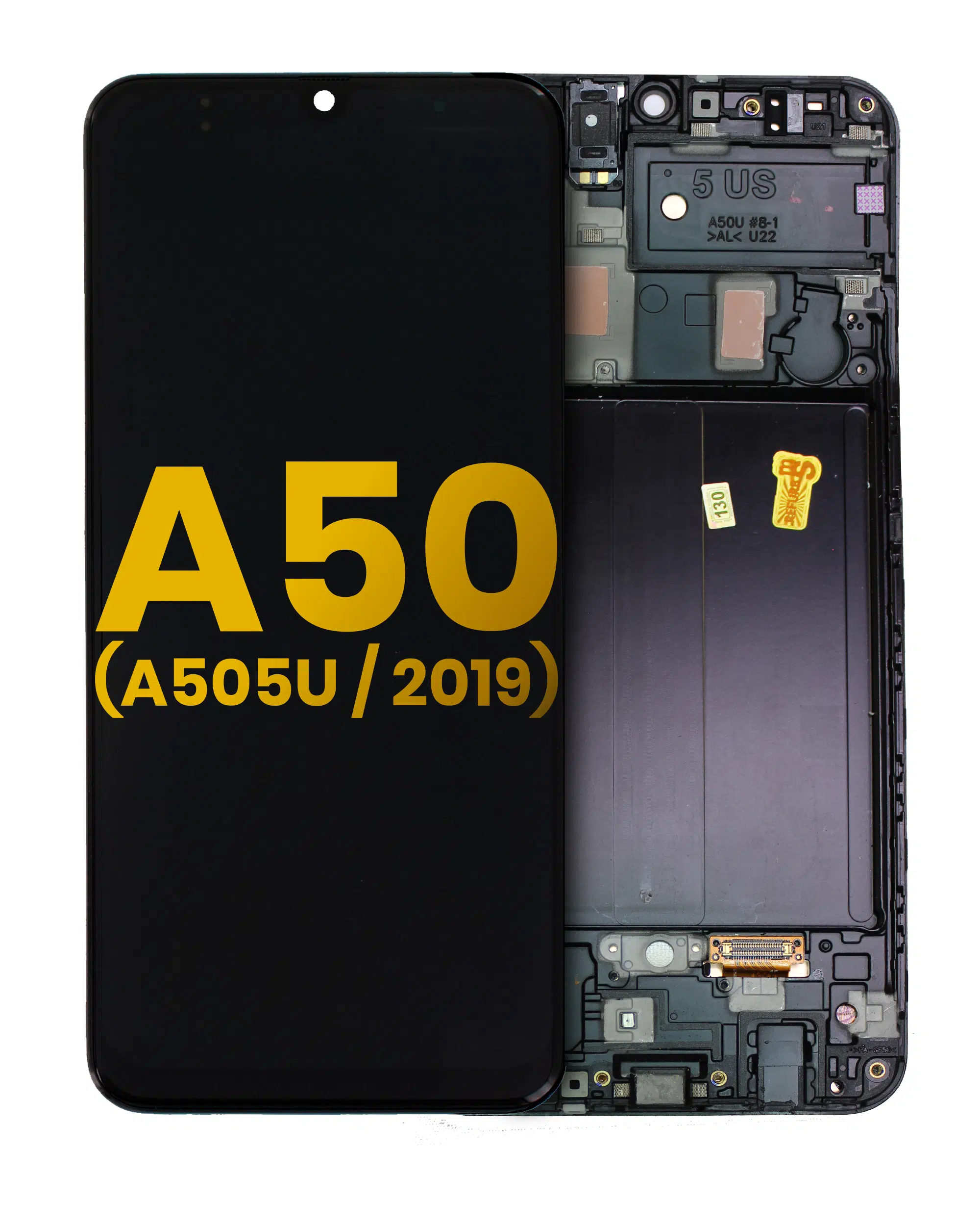 Samsung Galaxy A50 İle Uyumlu Çerçeveli Ekran Dokunmatik (%100 Orijinal Ürün) (A505U / 2019)